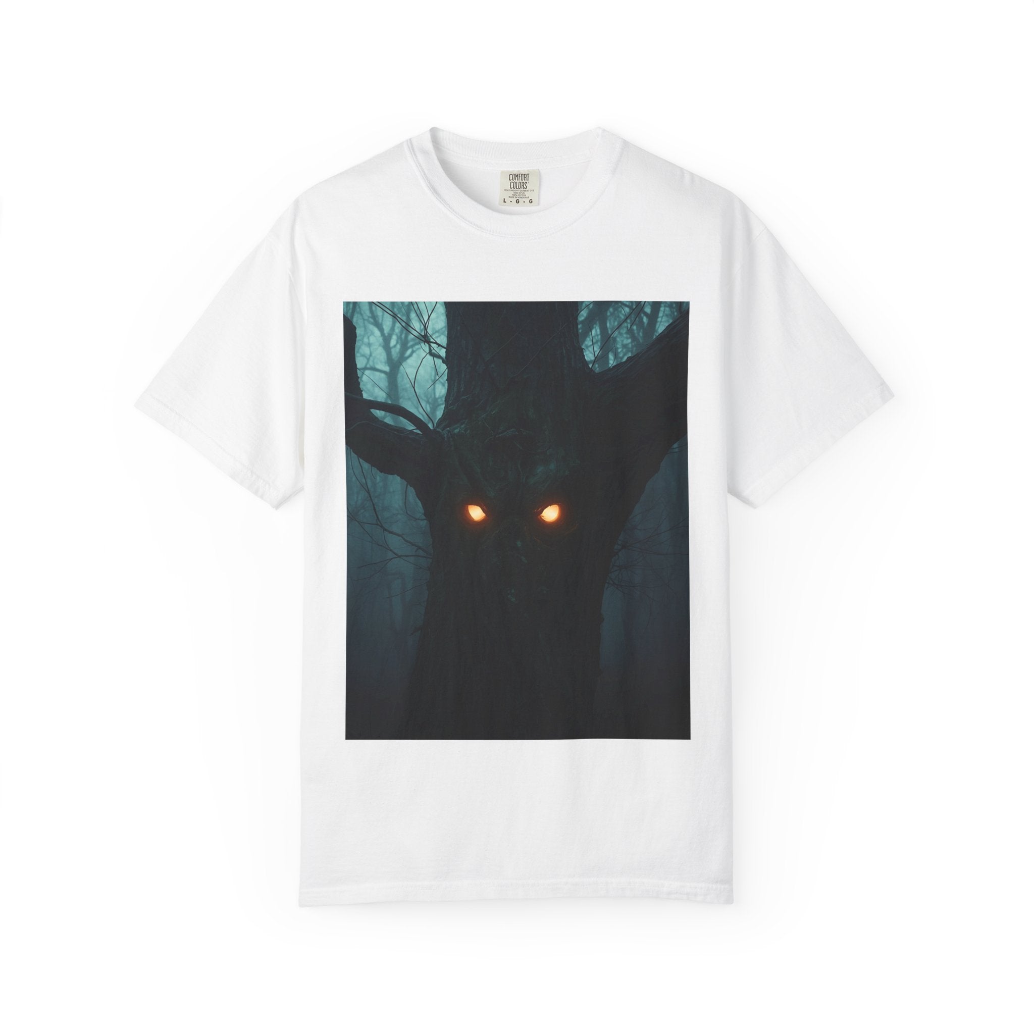 Spooky Mysterious Forest Creature T-Shirt, Unisex Shirt, Nature Lover Gift, Halloween Apparel, Unique Graphic Tee