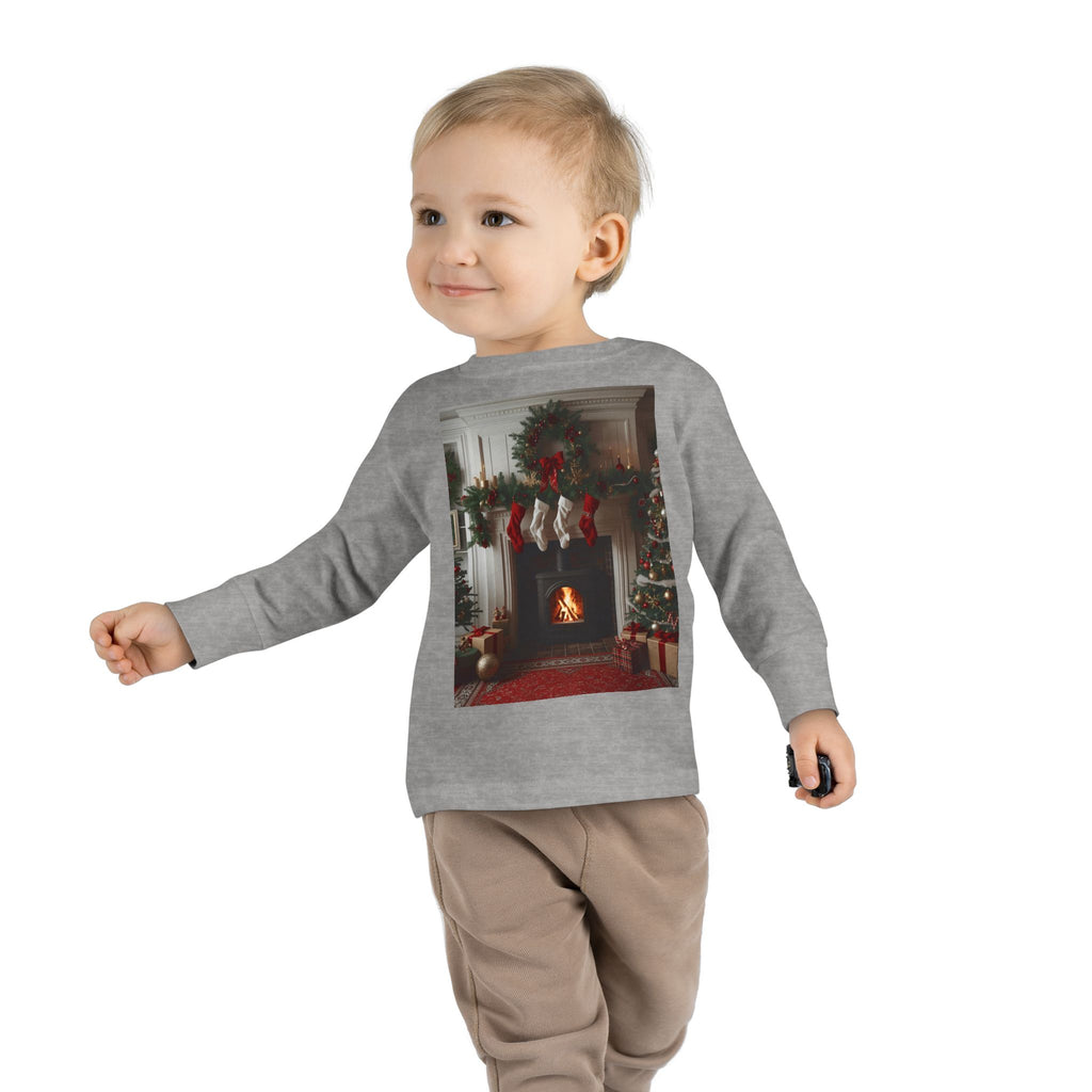 Cozy Christmas Toddler Long Sleeve Tee