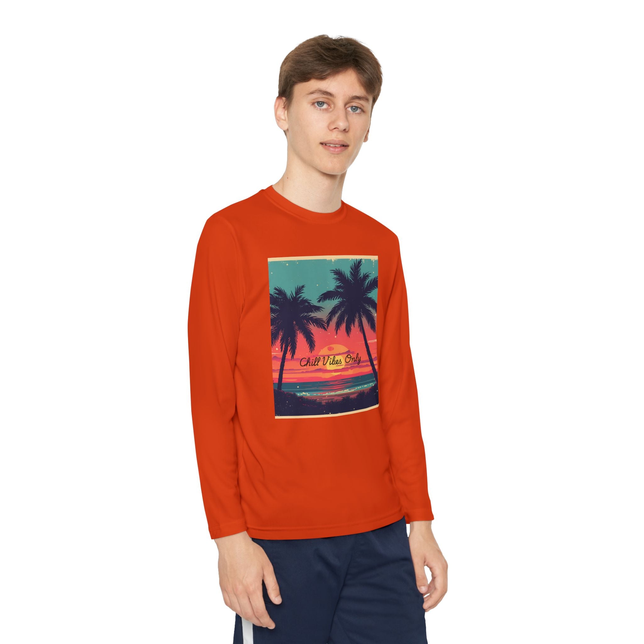 Tropical Sunset Youth Long Sleeve Competitor Tee