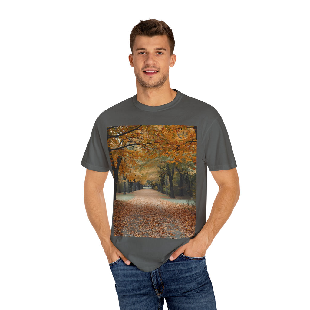 Autumn Pathway T-Shirt | Nature Lover Gift, Fall Fashion, Unisex Tee, Seasonal Wear, Cozy Vibes