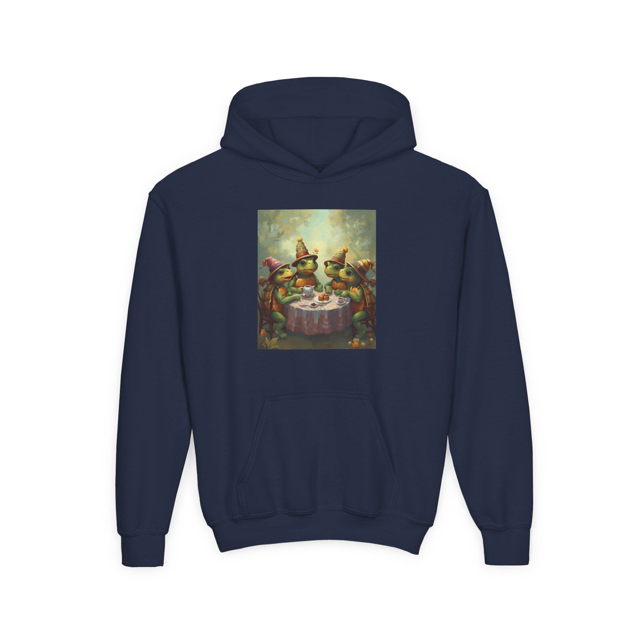 Whimsical Turtle Youth Heavy Blend Hooded Sweatshirt