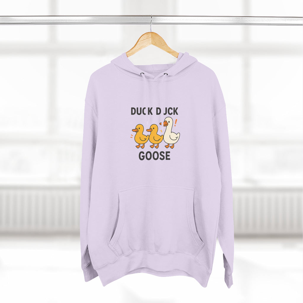 Cute Duck Duck Goose Hoodie, Funny Fleece Sweatshirt, Gift for Kids and Adults, Perfect for Fall and Casual Wear