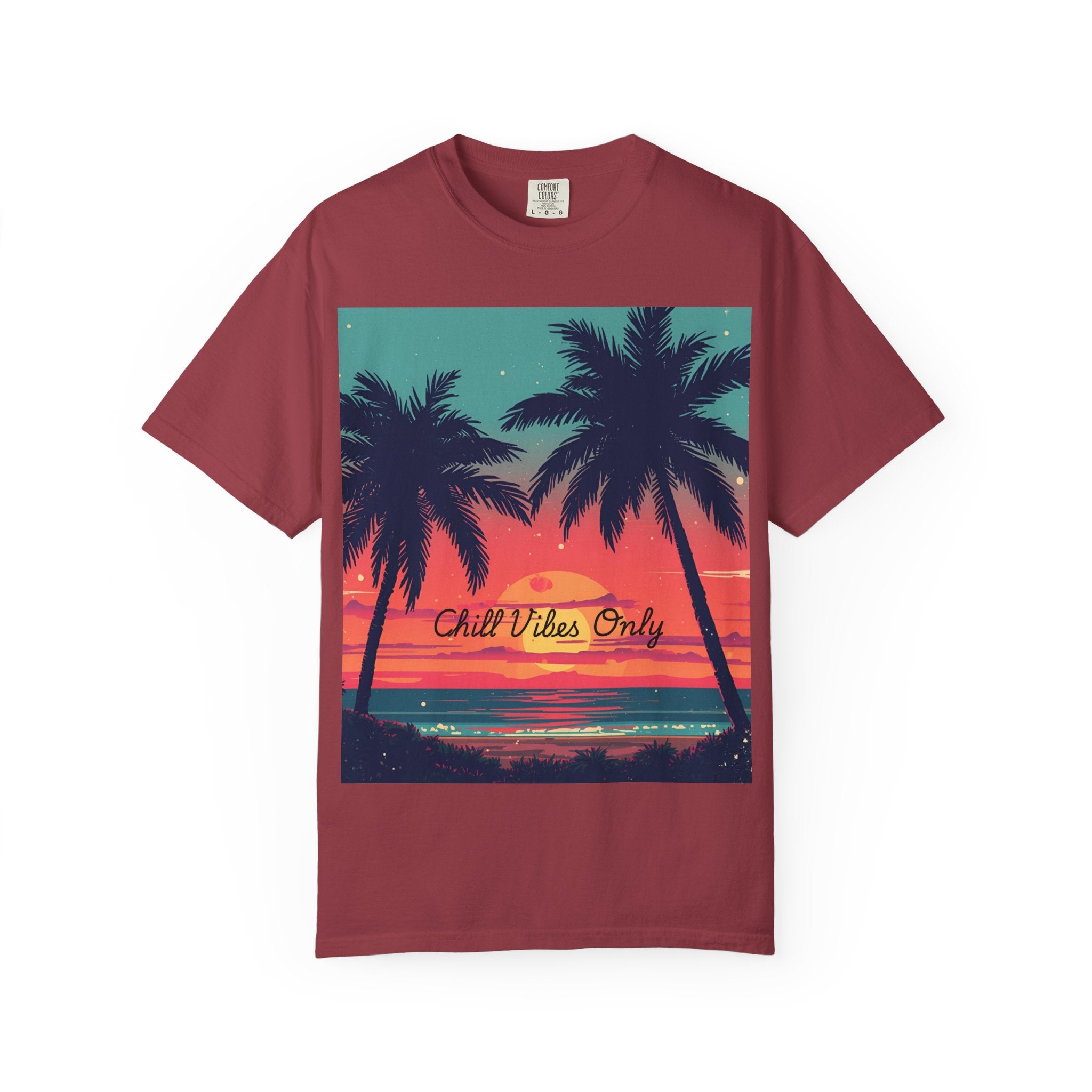 Tropical Sunset Unisex Garment-Dyed T-shirt