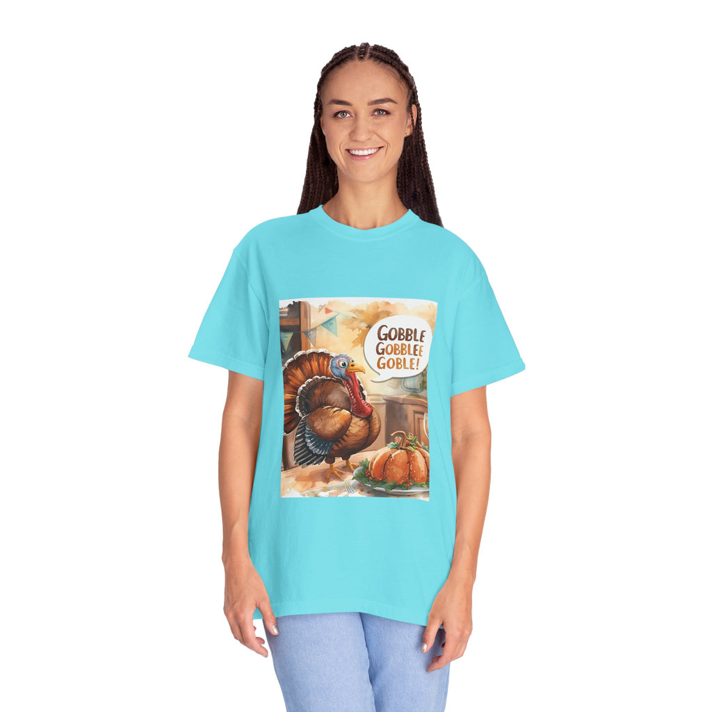 Thanksgiving Turkey T-Shirt | Gobble Gobble Graphic Tee | Fall Apparel, Holiday Gift, Casual Wear, Unisex Style, Autumn Collection