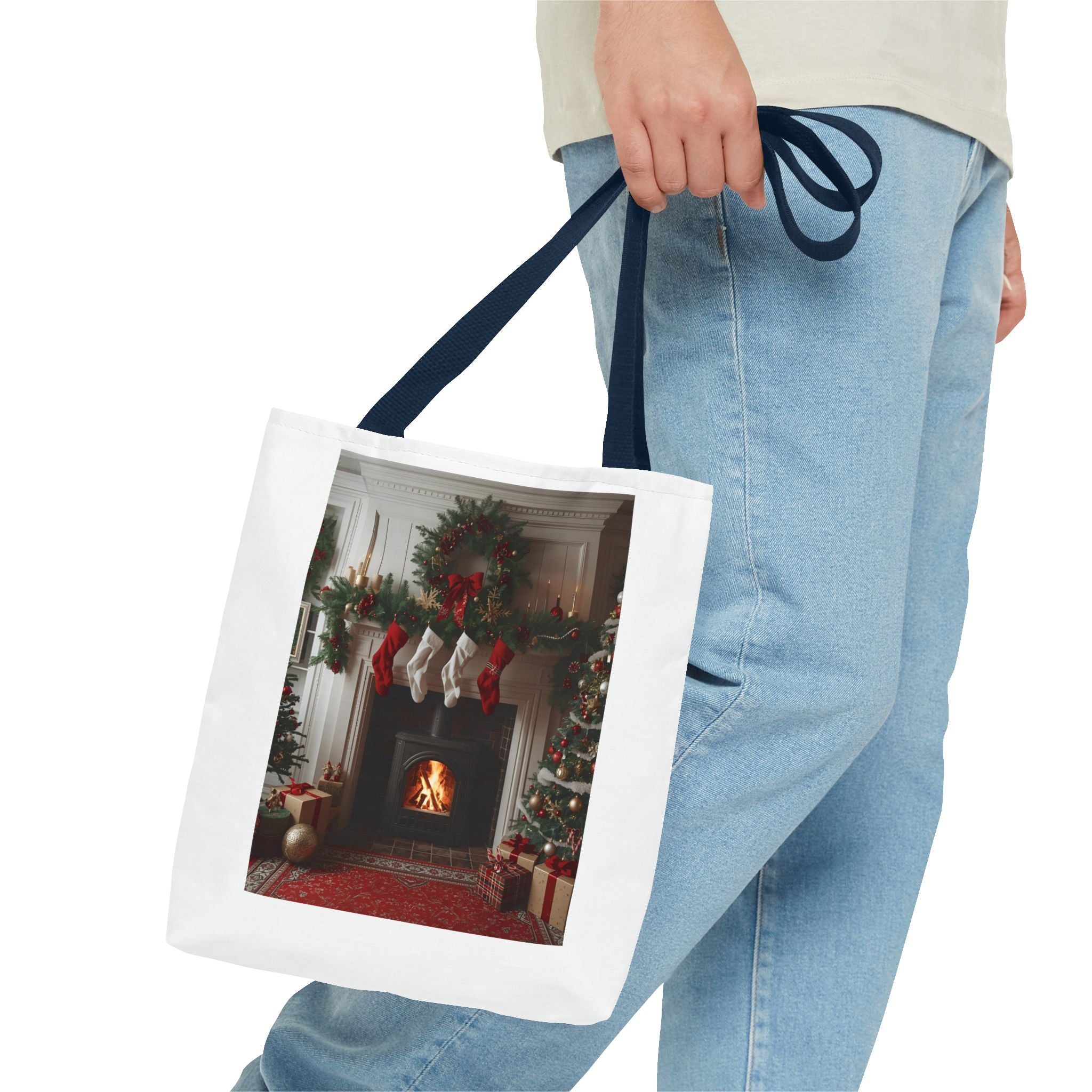 Cozy Christmas Tote Bag, Holiday Tote, Festive Bag, Gift Bag, Shopping Tote, Merry Christmas Decor, Seasonal Accessories