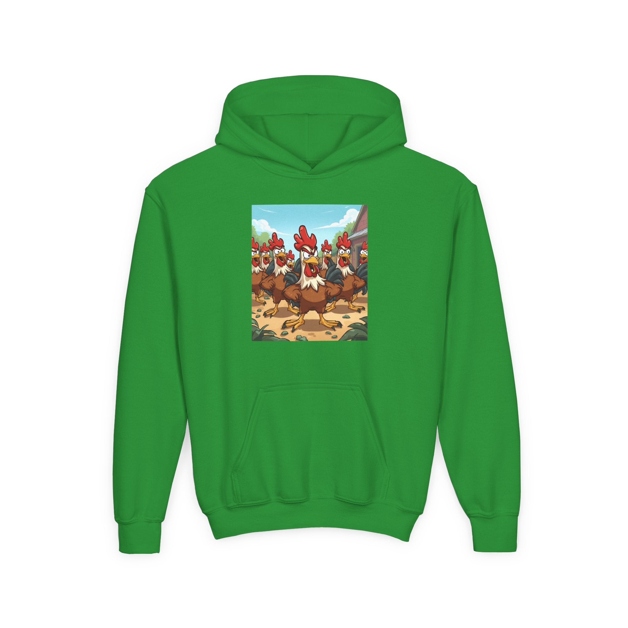 Chicken Funny Youth Heavy Blend Hooded Sweatshirt