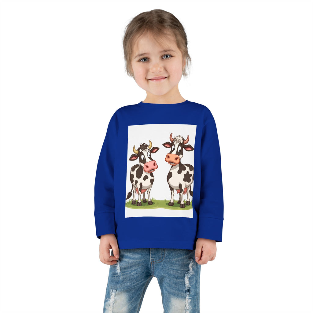 Cute Cows Toddler Long Sleeve Tee