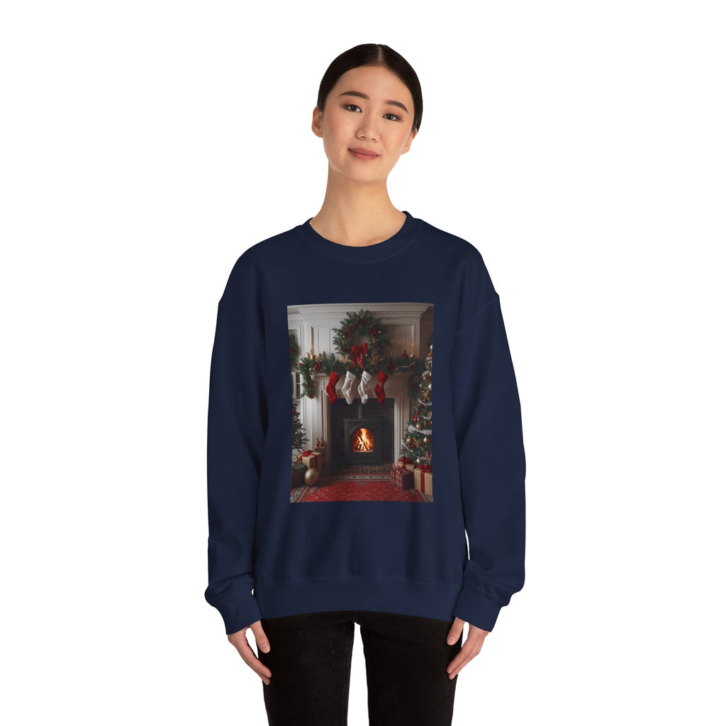 Cozy Christmas Sweatshirt, Holiday Comfort Wear, Unisex Pullover, Winter Fashion, Merry & Bright Gift, Festive Sweater