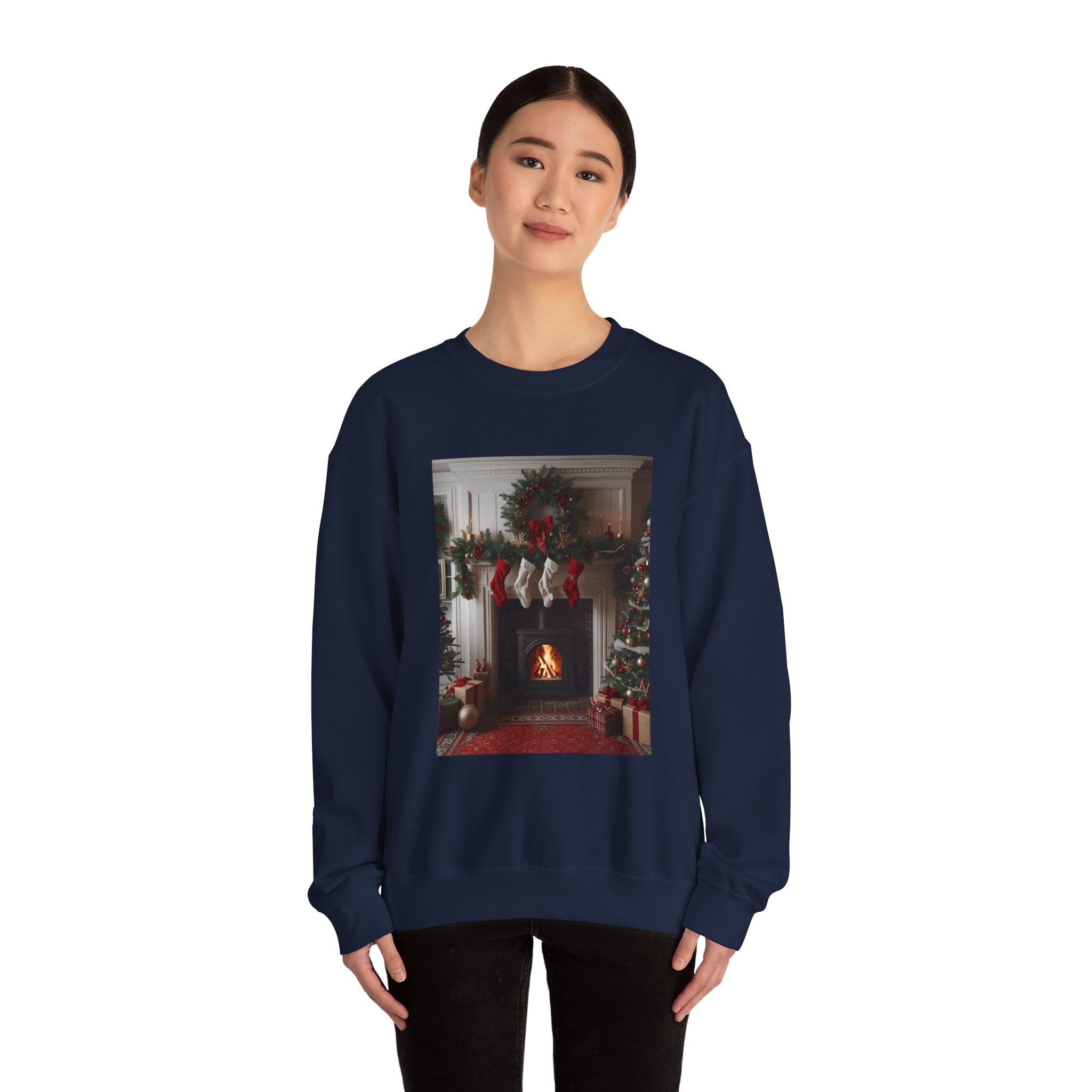 Cozy Christmas Sweatshirt, Holiday Comfort Wear, Unisex Pullover, Winter Fashion, Merry & Bright Gift, Festive Sweater