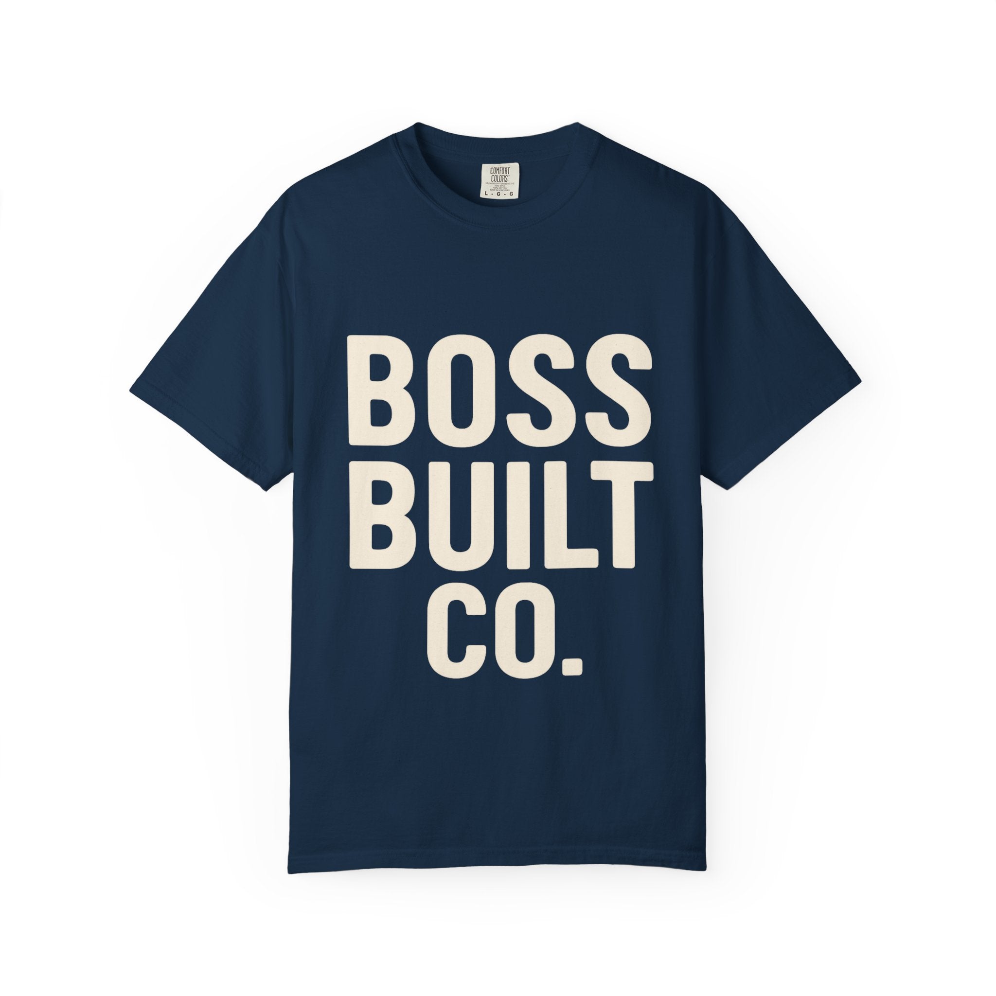 Boss Built Co. Graphic T-Shirt — Bold Logo Tee for Entrepreneurs & Makers