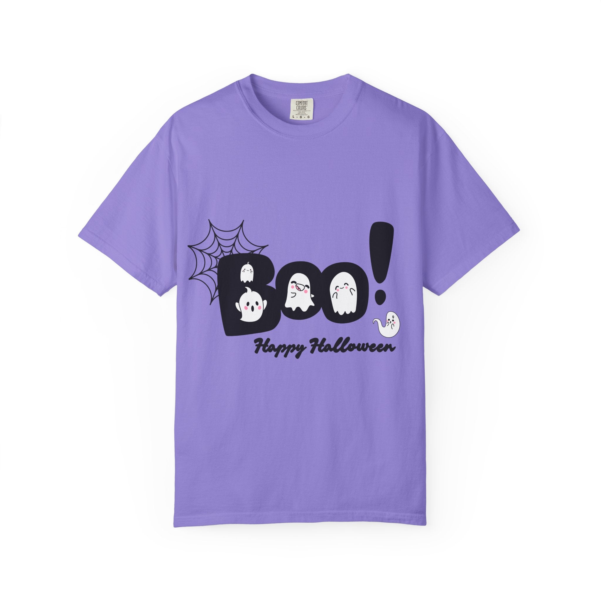Halloween Boo T-Shirt, Spooky Fun Tee for Halloween, Unisex Ghost Shirt, Boo! Halloween Gift, Fall Celebration Apparel