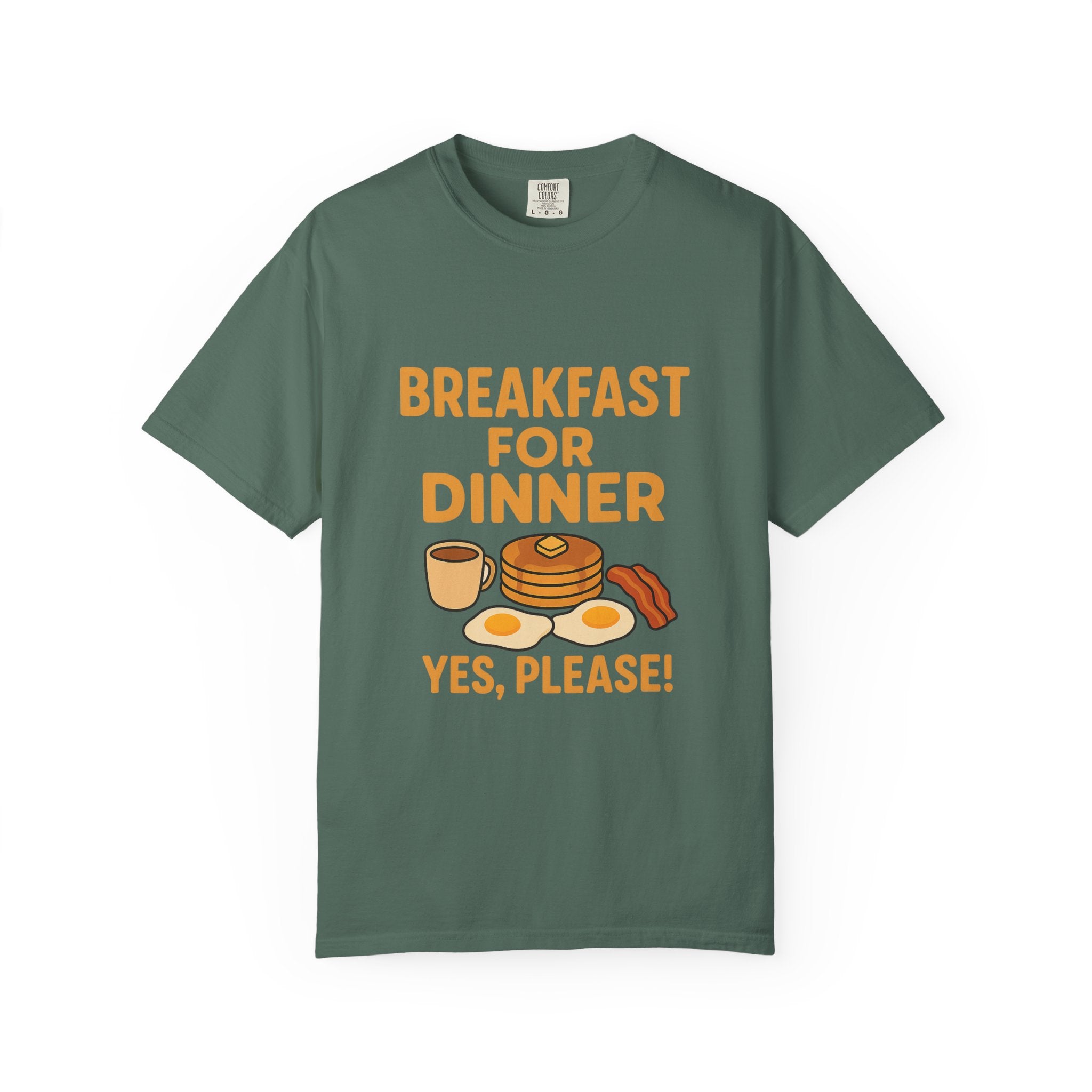 Cute Breakfast for Dinner Unisex T-shirt | Fun Foodie Tee, Gift for Food Lovers, Casual Wear, Brunch Shirt, Breakfast Lovers