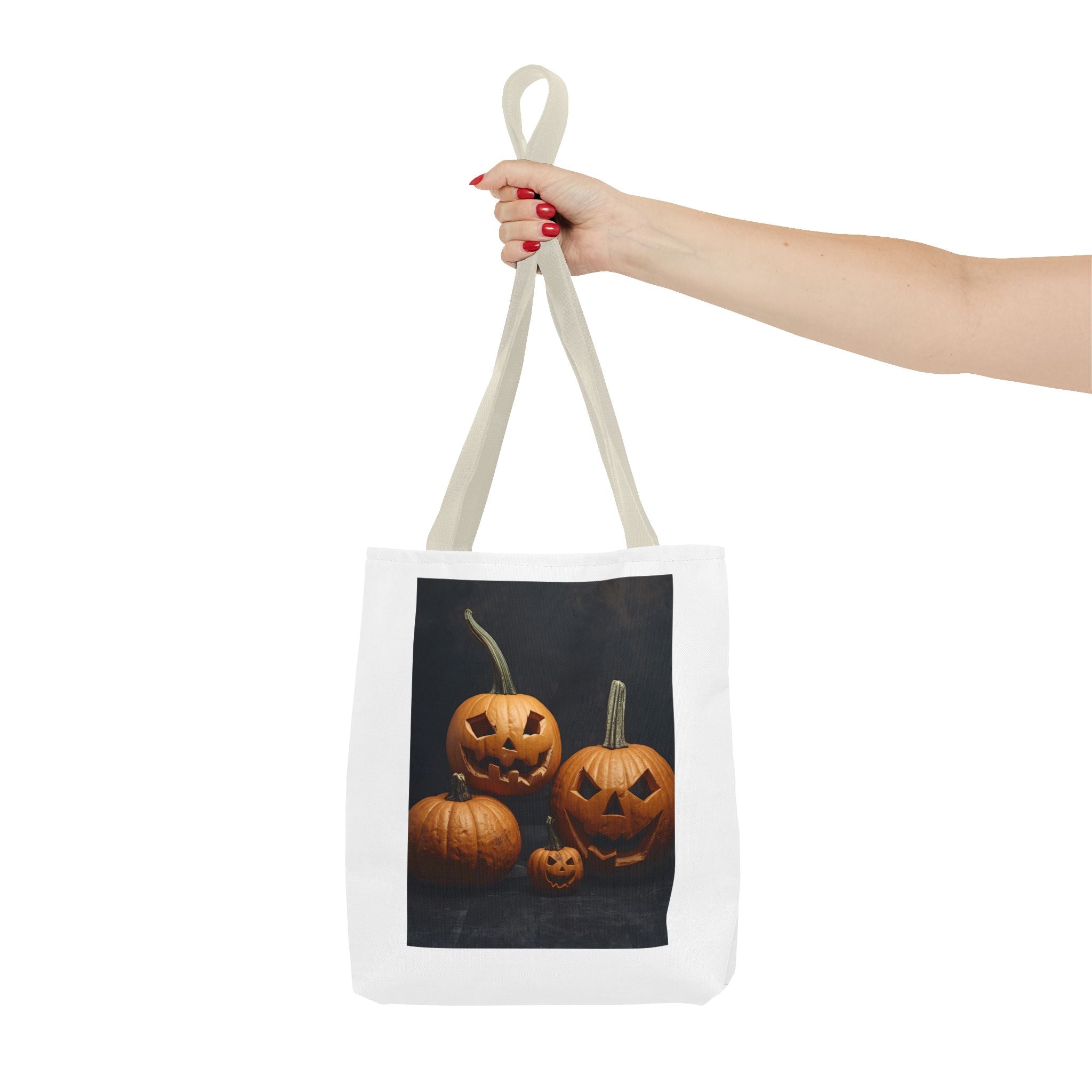 Spooky Halloween Pumpkin Tote Bag (AOP)
