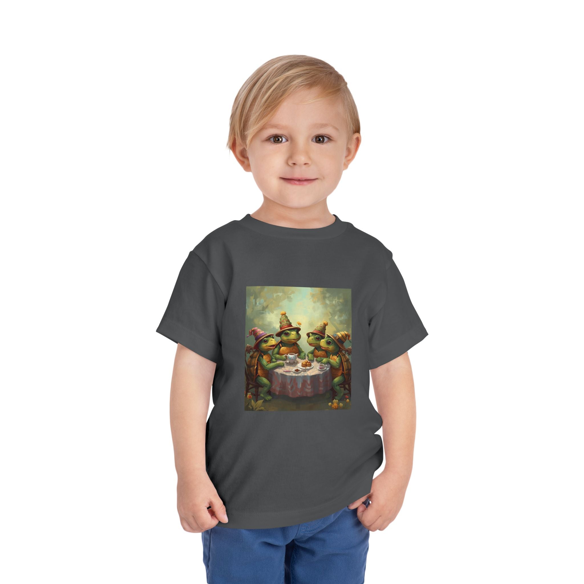 Whimsical Turtle Toddler Short Sleeve Tee