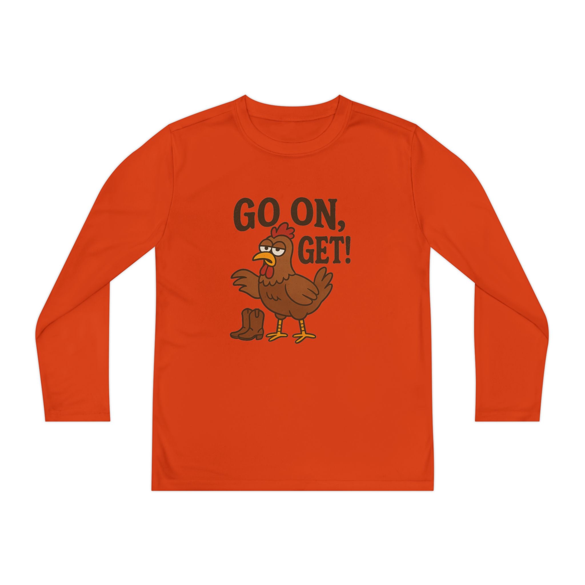 Go On Get Funny Youth Chicken Shirt
