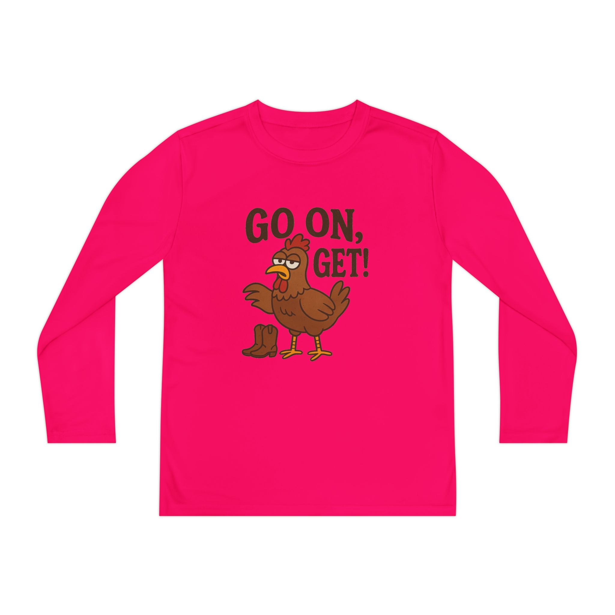 Go On Get Funny Youth Chicken Shirt