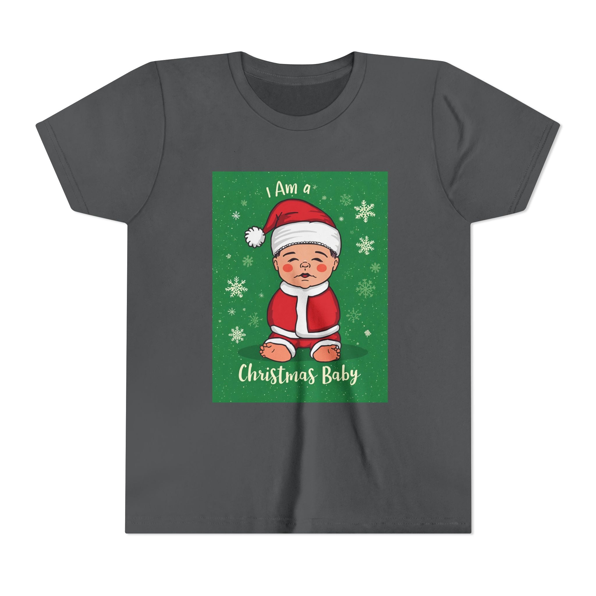 I Am A Christmas Baby Youth Short Sleeve Tee