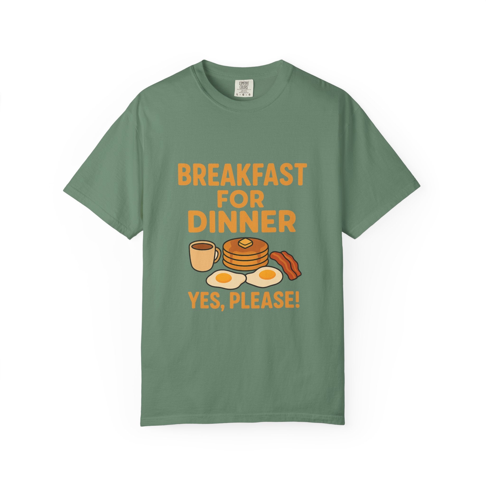 Cute Breakfast for Dinner Unisex T-shirt | Fun Foodie Tee, Gift for Food Lovers, Casual Wear, Brunch Shirt, Breakfast Lovers