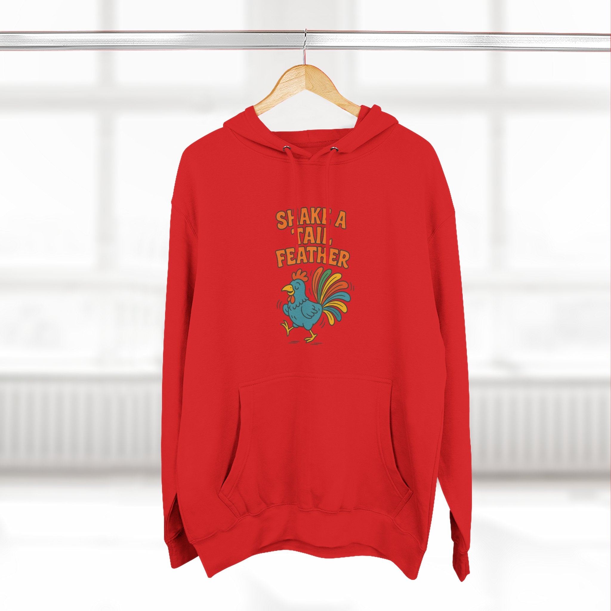 Shake A Tail Feather Three-Panel Fleece Hoodie
