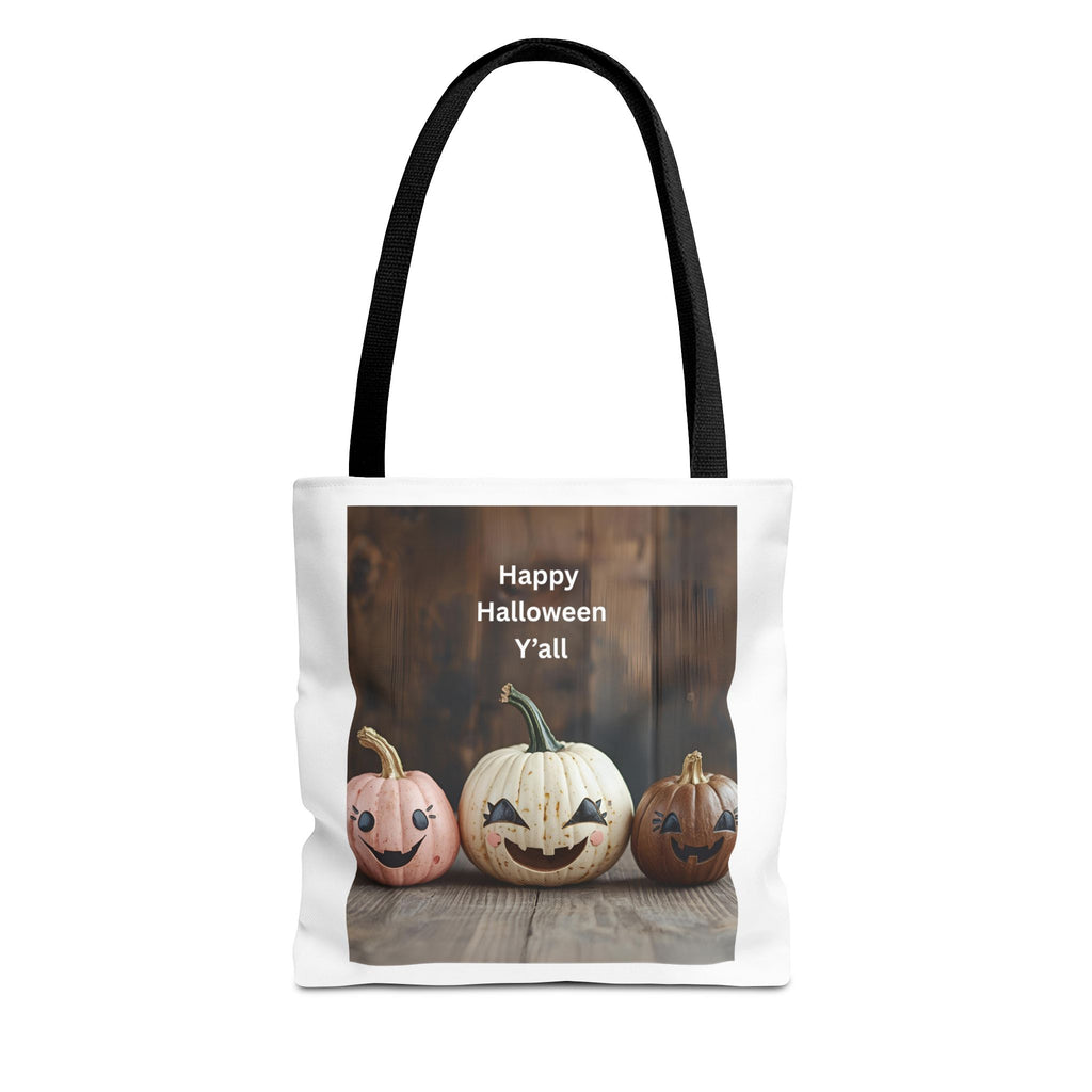 Happy Halloween Pumpkin Tote Bag, Halloween Gift, Trick or Treat Bag, Fall Tote, Spooky Season Decor, Fun Autumn Accessory