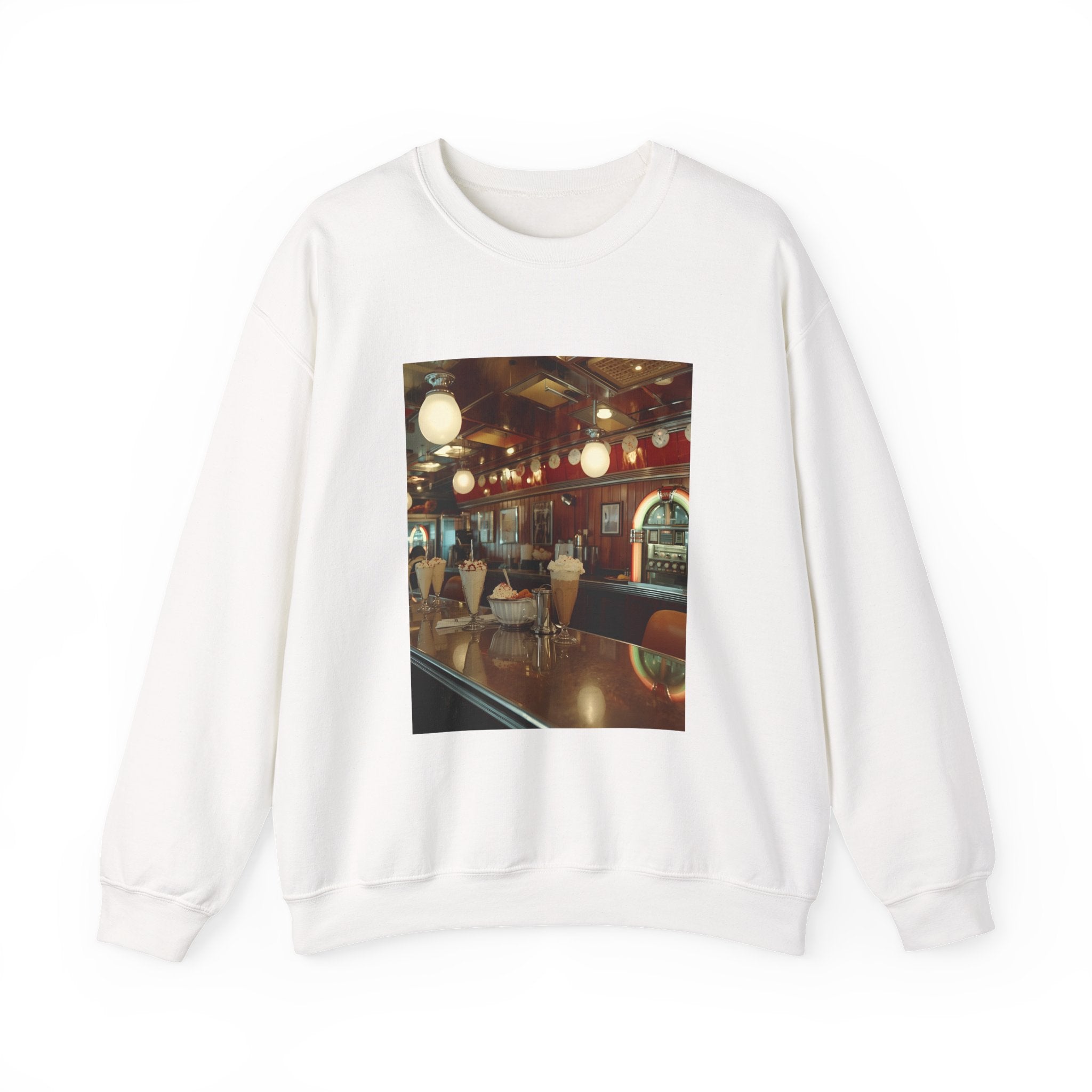 Cozy Café Vibes Sweatshirt, Unisex Crewneck, Coffee Lover Gift, Retro Coffee Shop Aesthetic, Perfect for Fall, Great for Lounging