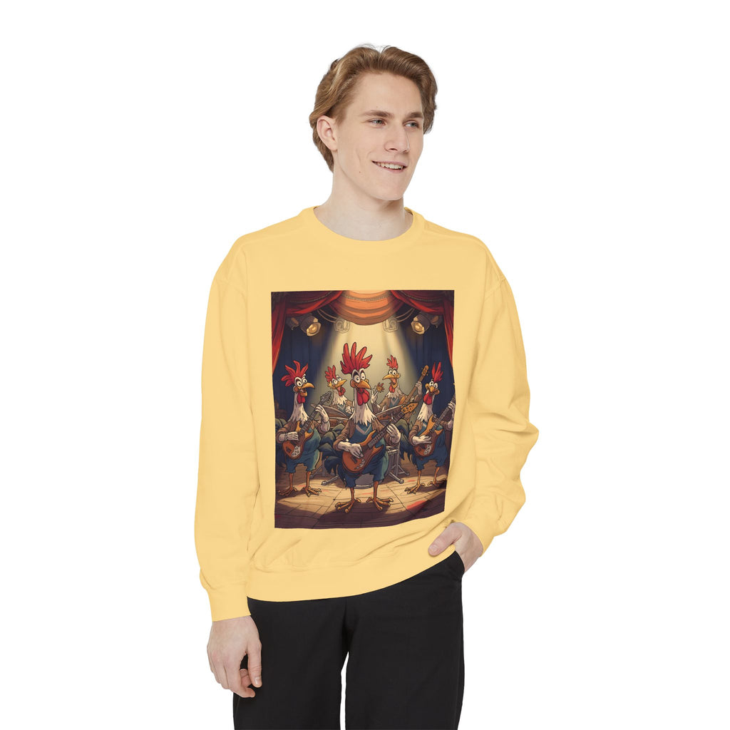 Chicken Funny Unisex Garment-Dyed Sweatshirt