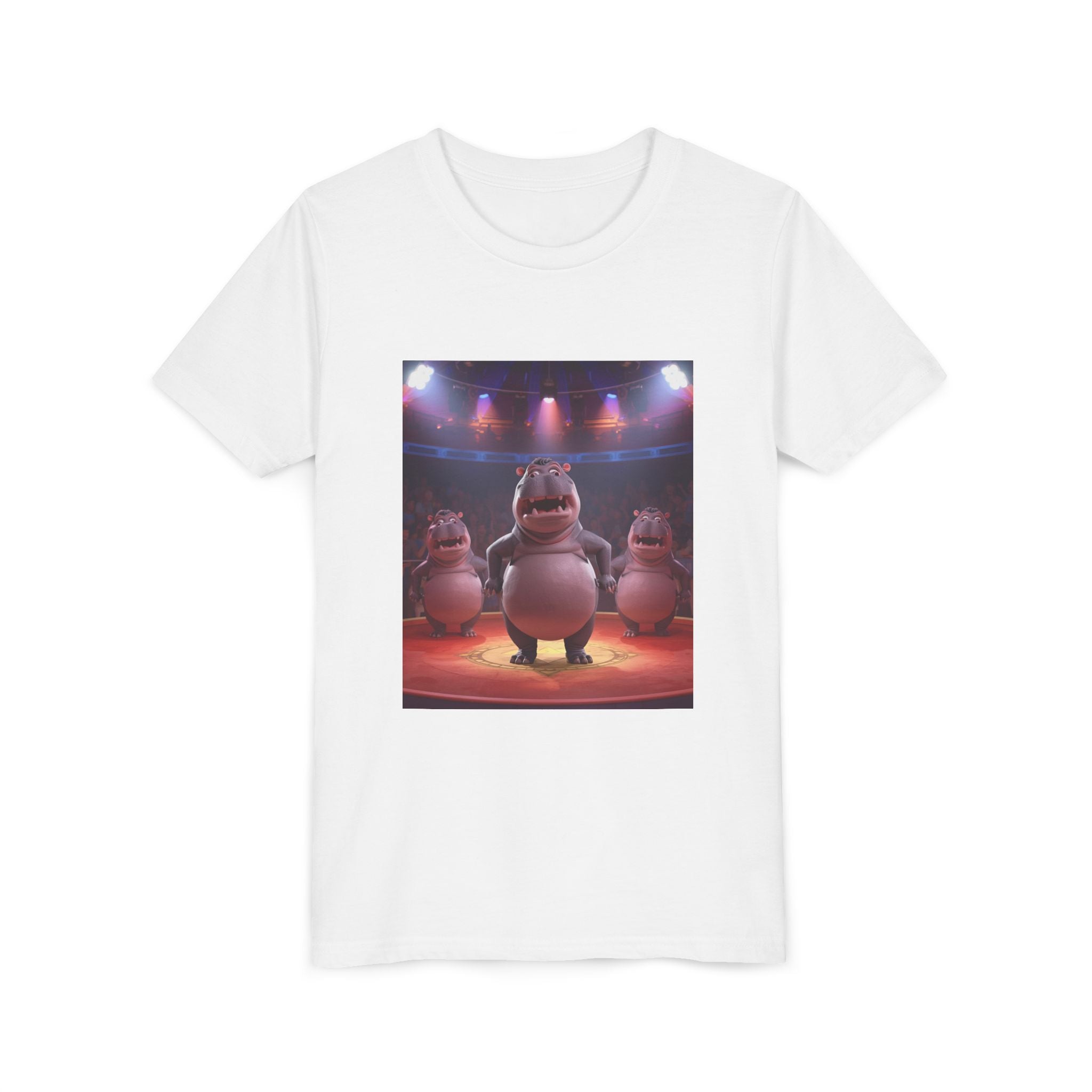 Hippo Funny Youth Short Sleeve Tee