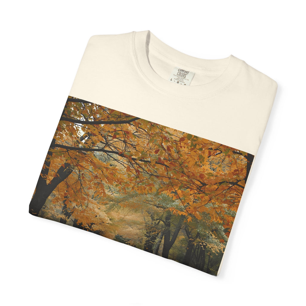 Autumn Pathway T-Shirt | Nature Lover Gift, Fall Fashion, Unisex Tee, Seasonal Wear, Cozy Vibes