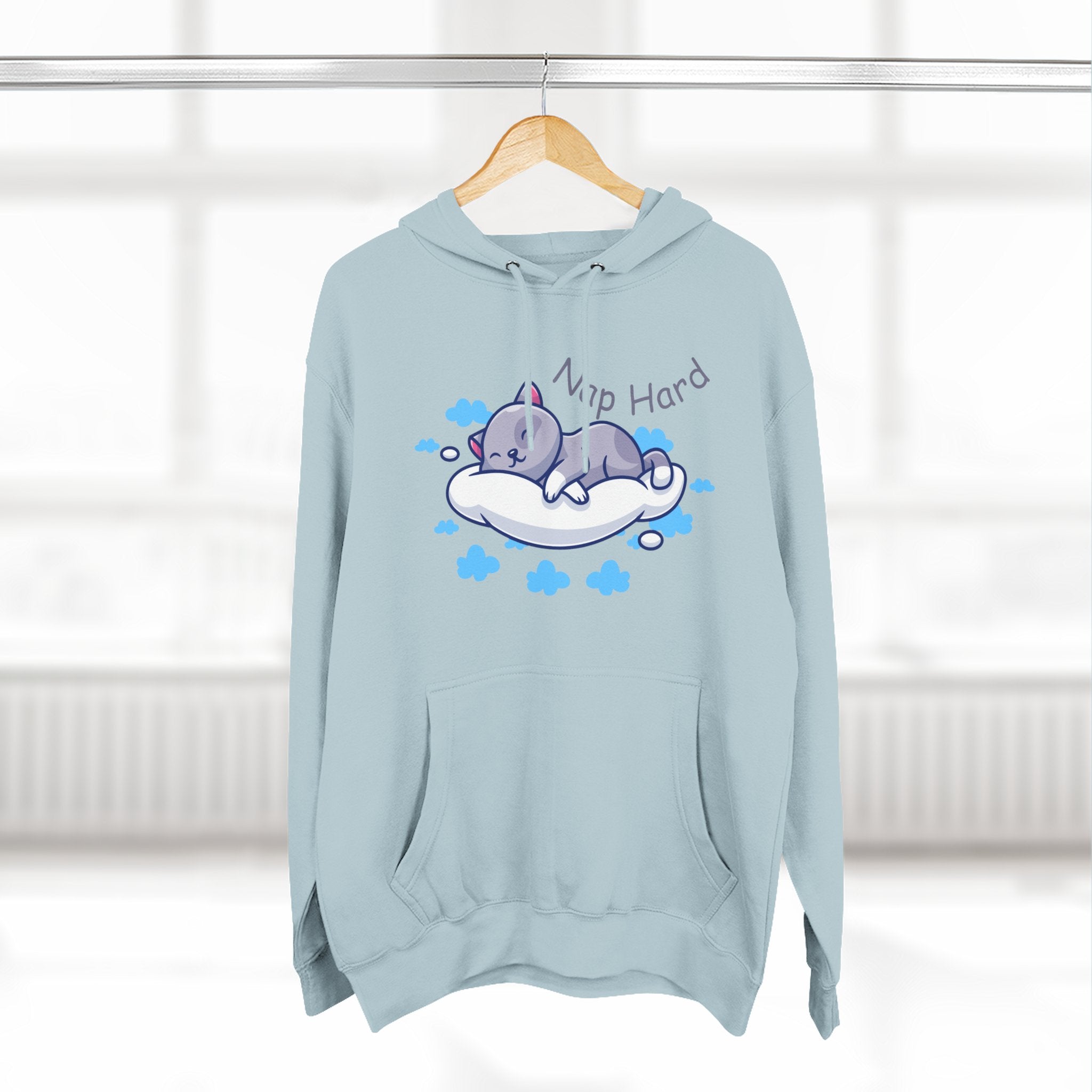 Cozy Cat Nap Hoodie - Perfect for Pet Lovers, Chill Days, Cozy Nights, Birthday Gift, Cat Pajama