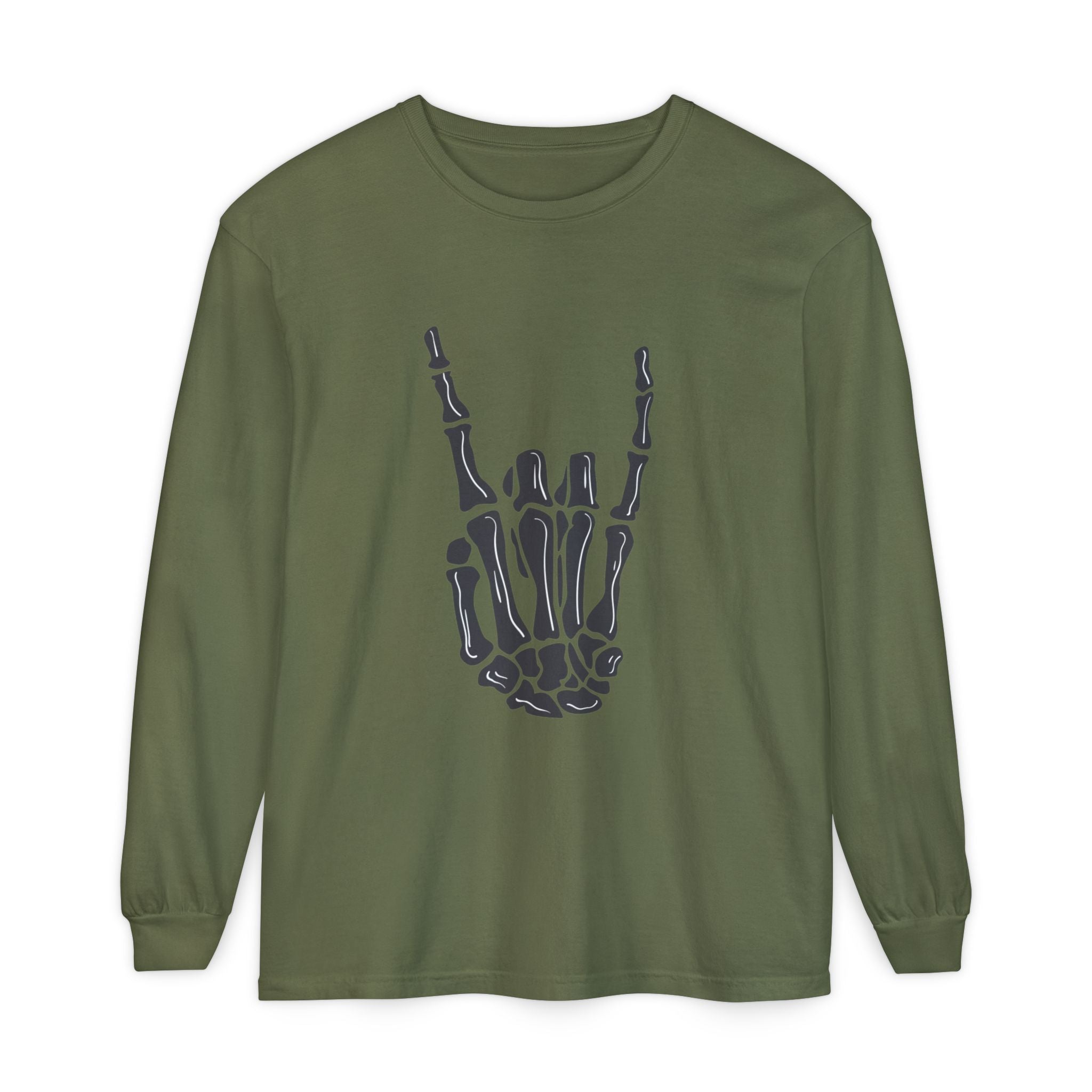 Rock On Unisex Garment-dyed Long Sleeve T-Shirt