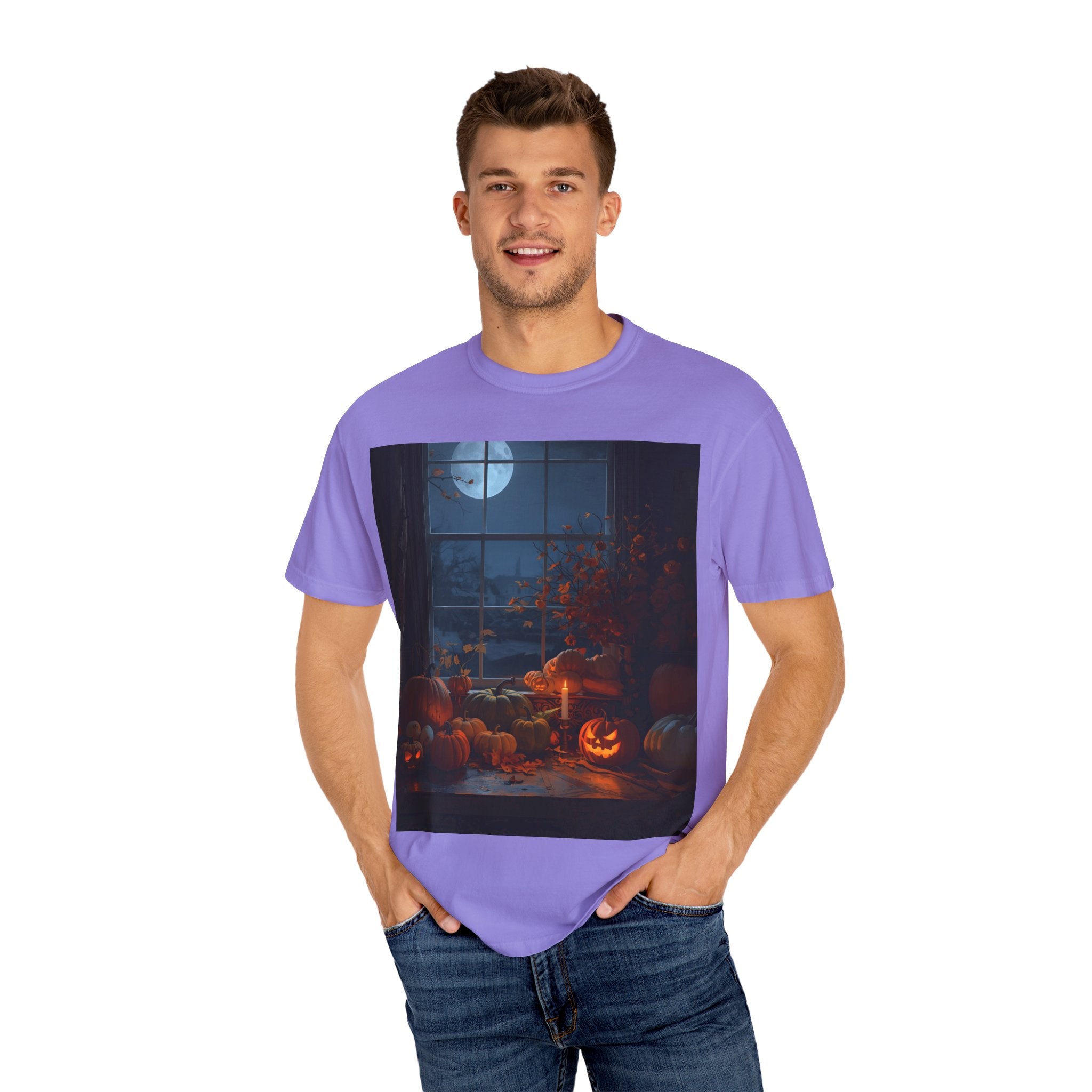 Cozy Halloween Tee, Fall Graphic Shirt, Pumpkin Patch T-Shirt, Spooky Season Apparel, Unisex Autumn Top