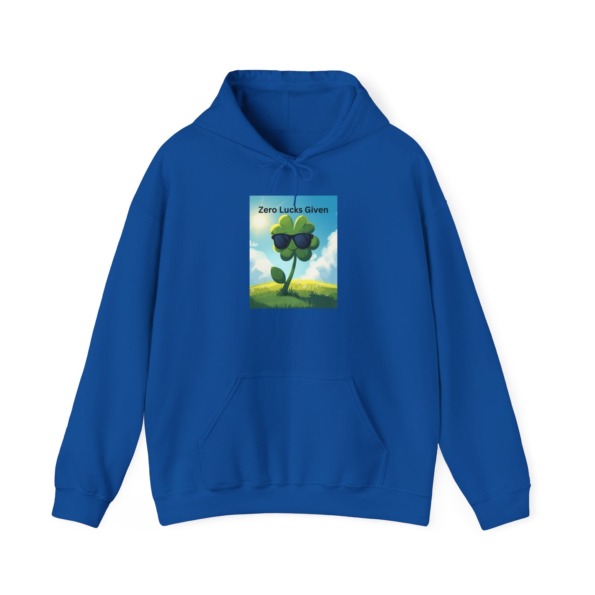 Chill Vibes Hooded Sweatshirt - Plant Power, Casual Wear, Nature Lover Gift, Relaxing Style, Zero Luck Given