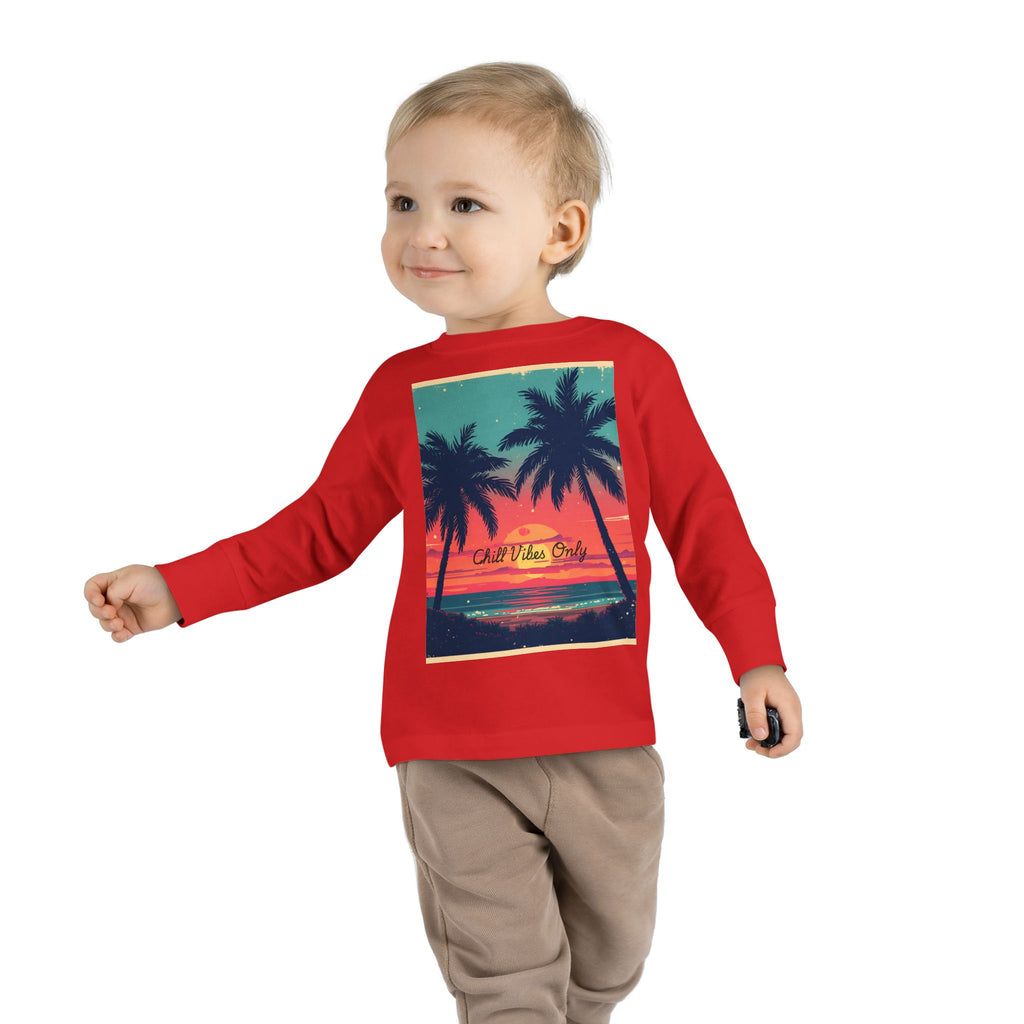Tropical Sunset Toddler Long Sleeve Tee