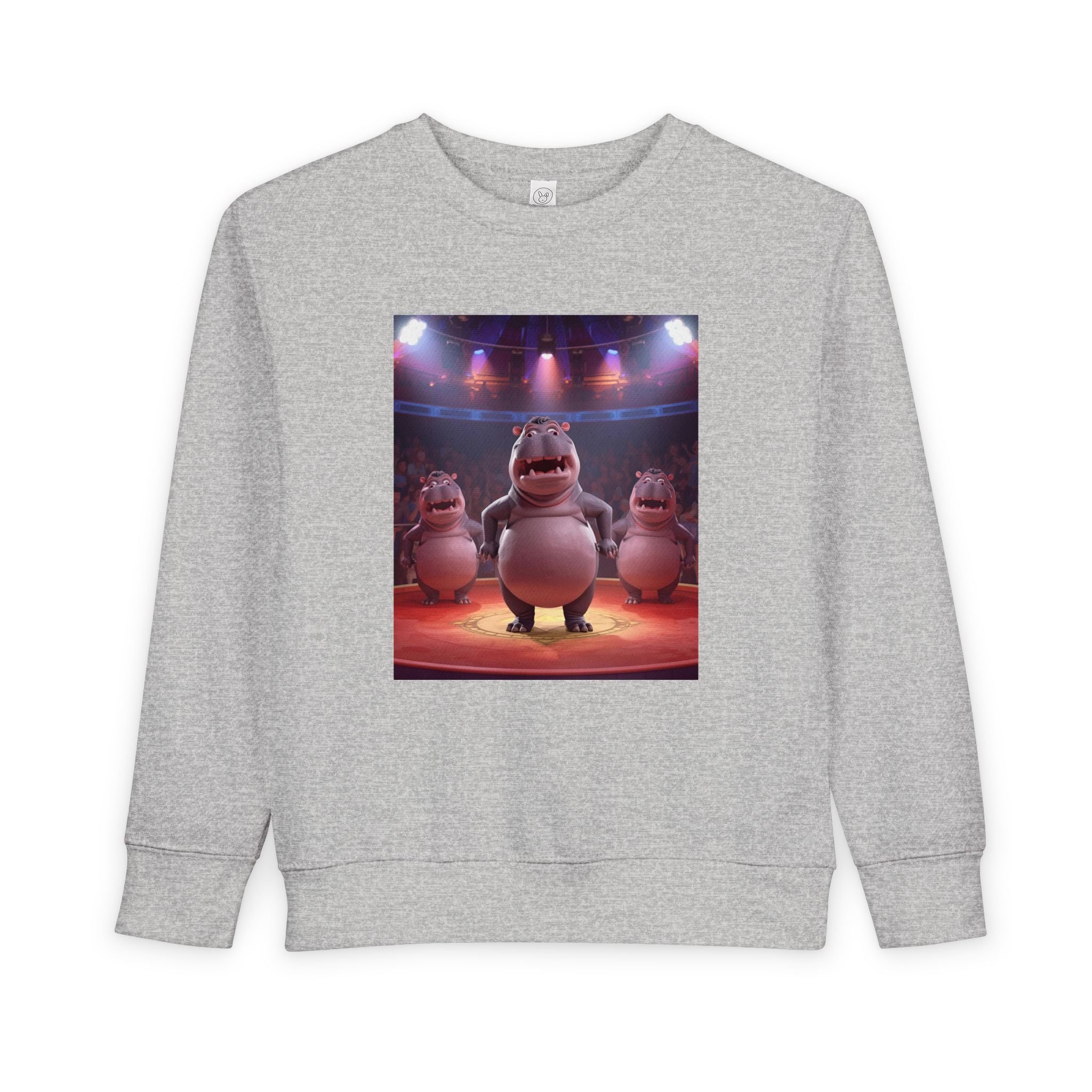 Hippo Funny Toddler Sweatshirt