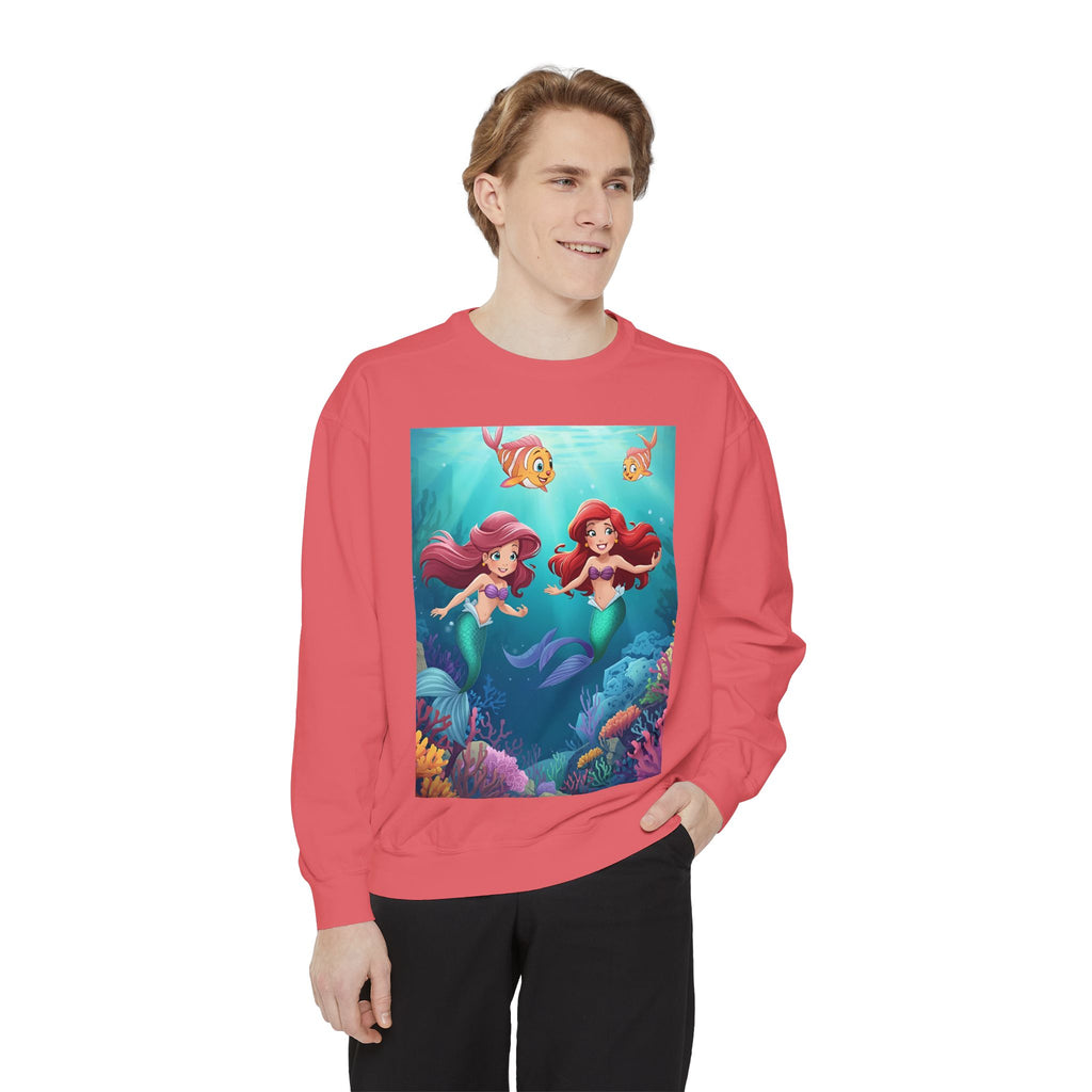 Mermaid Unisex Garment-Dyed Sweatshirt