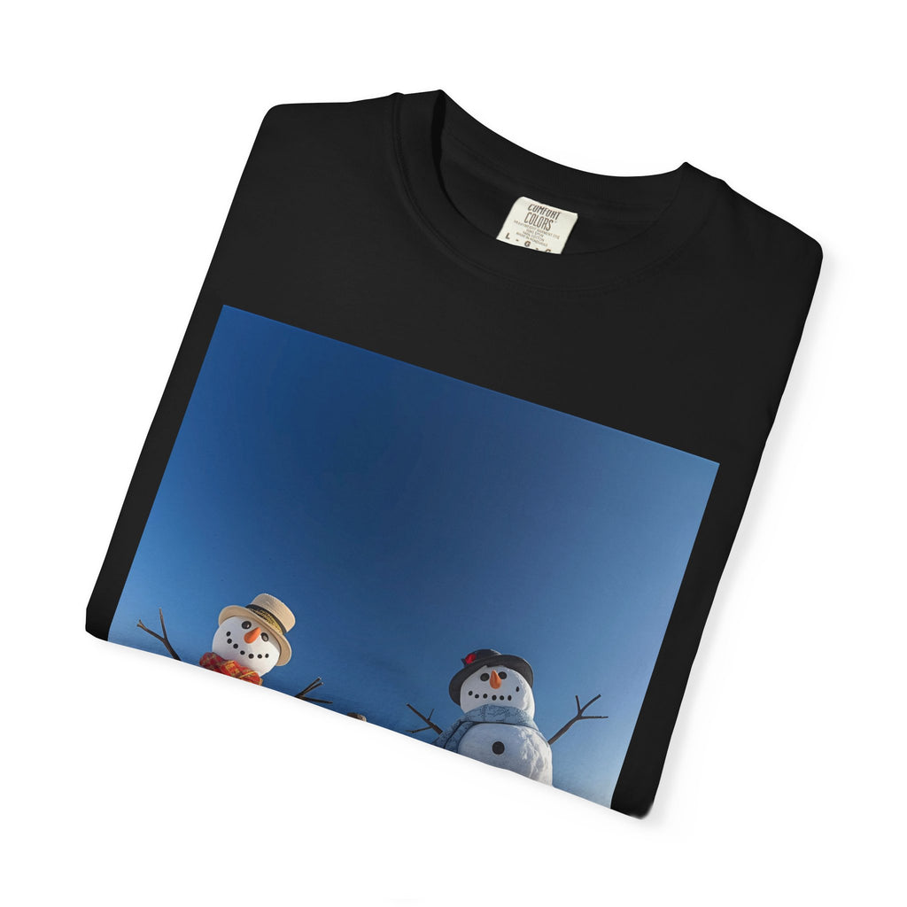 Festive Christmas Winter Wonderland Snowman T-shirt, Holiday Apparel, Christmas Gift, Unisex Tees, Cozy Winter Outfit, Family Fun