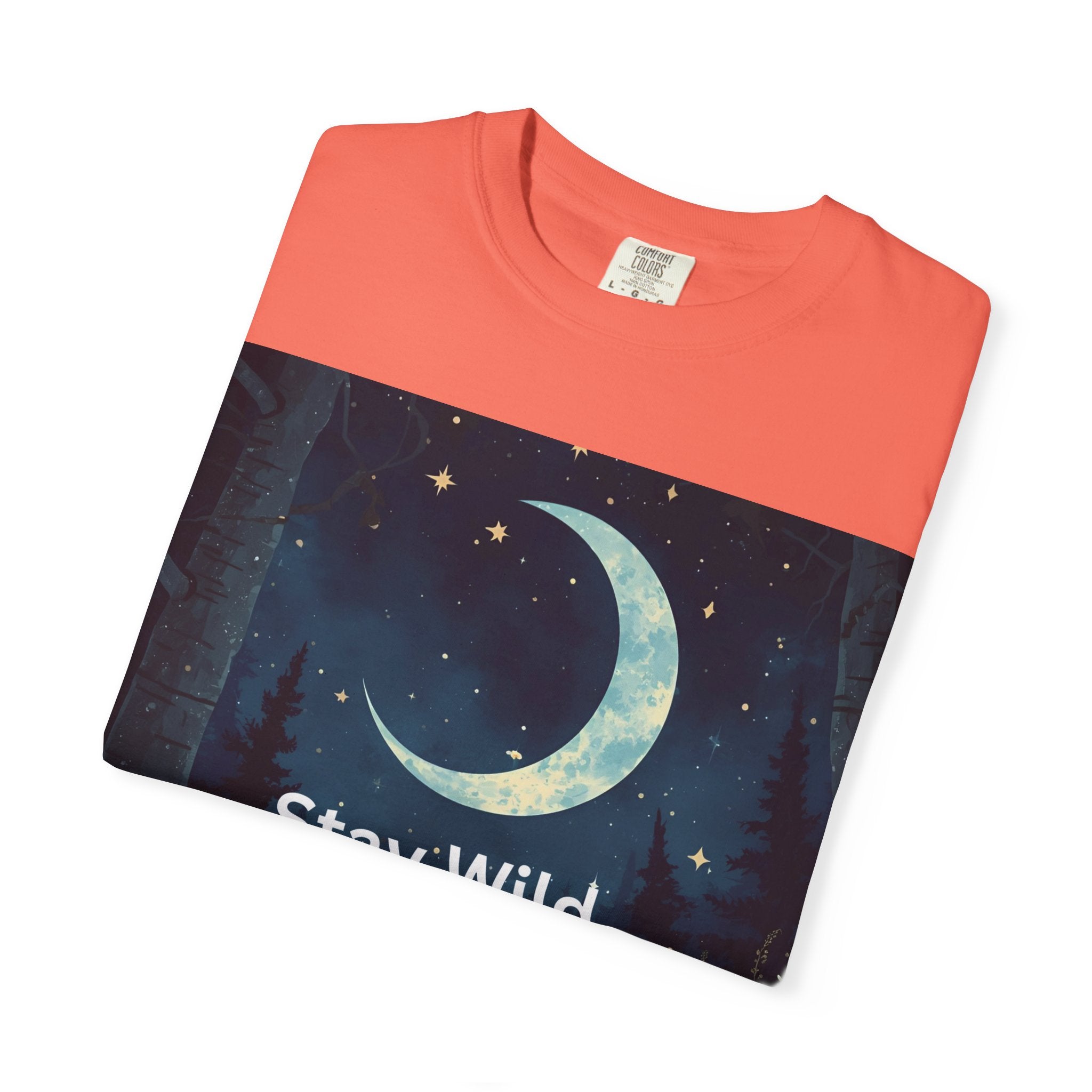 Unisex Stay Wild Moon Child T-Shirt, Stay Wild Graphic Tee, Boho Style Shirt, Gift for Nature Lovers, Vintage Vibe Apparel