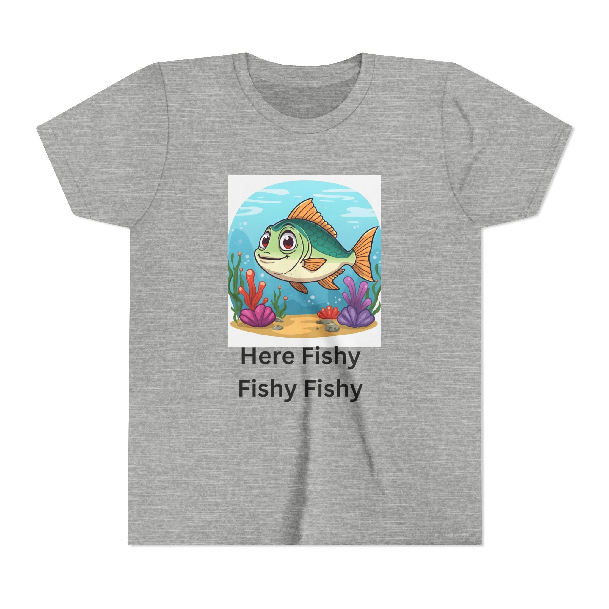 Here Fishy Fishy Fishy Youth Short Sleeve Tee