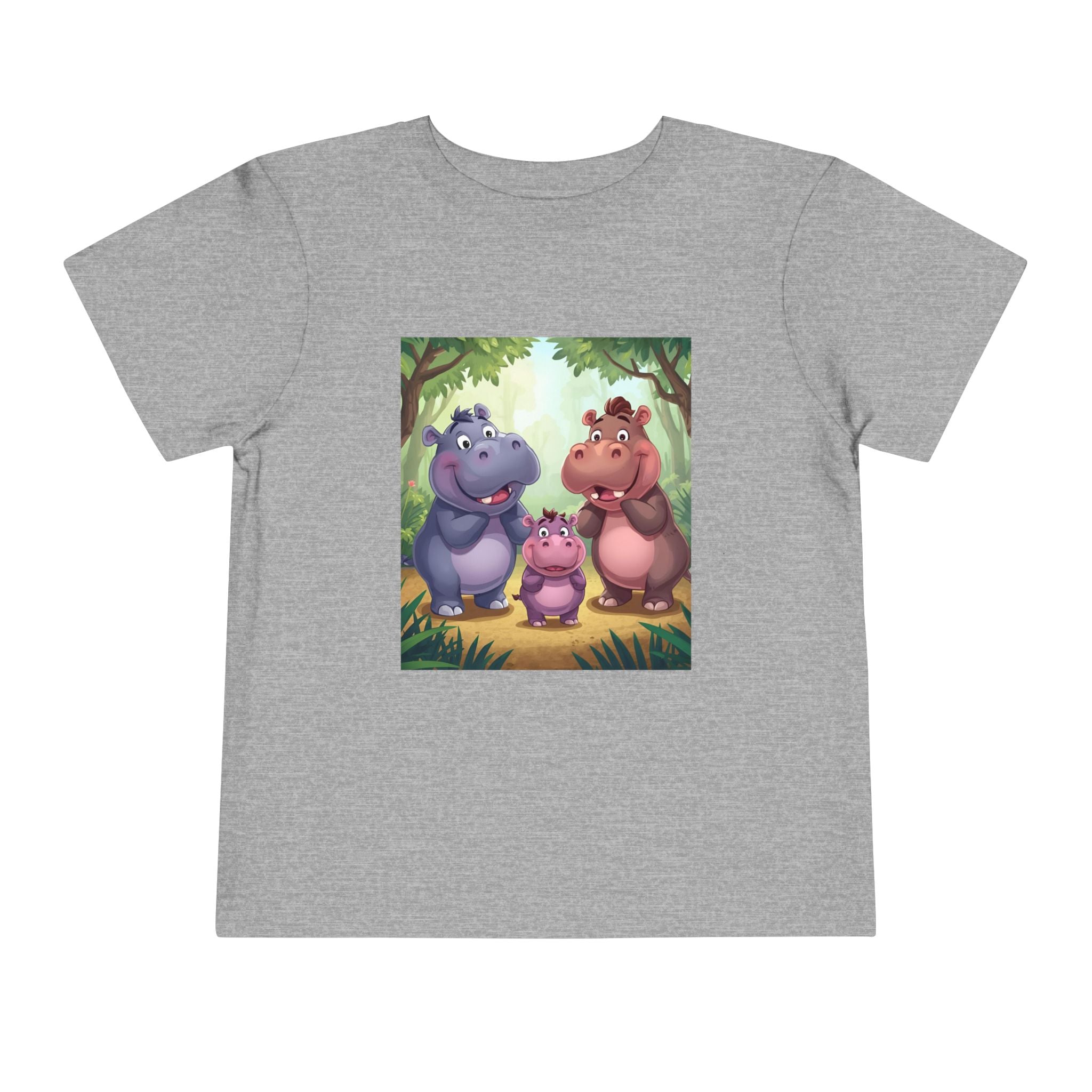 Hippo Cute Toddler Short Sleeve Tee