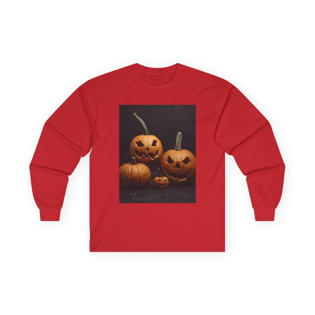Spooky Halloween Pumpkin Unisex Ultra Cotton Long Sleeve Tee