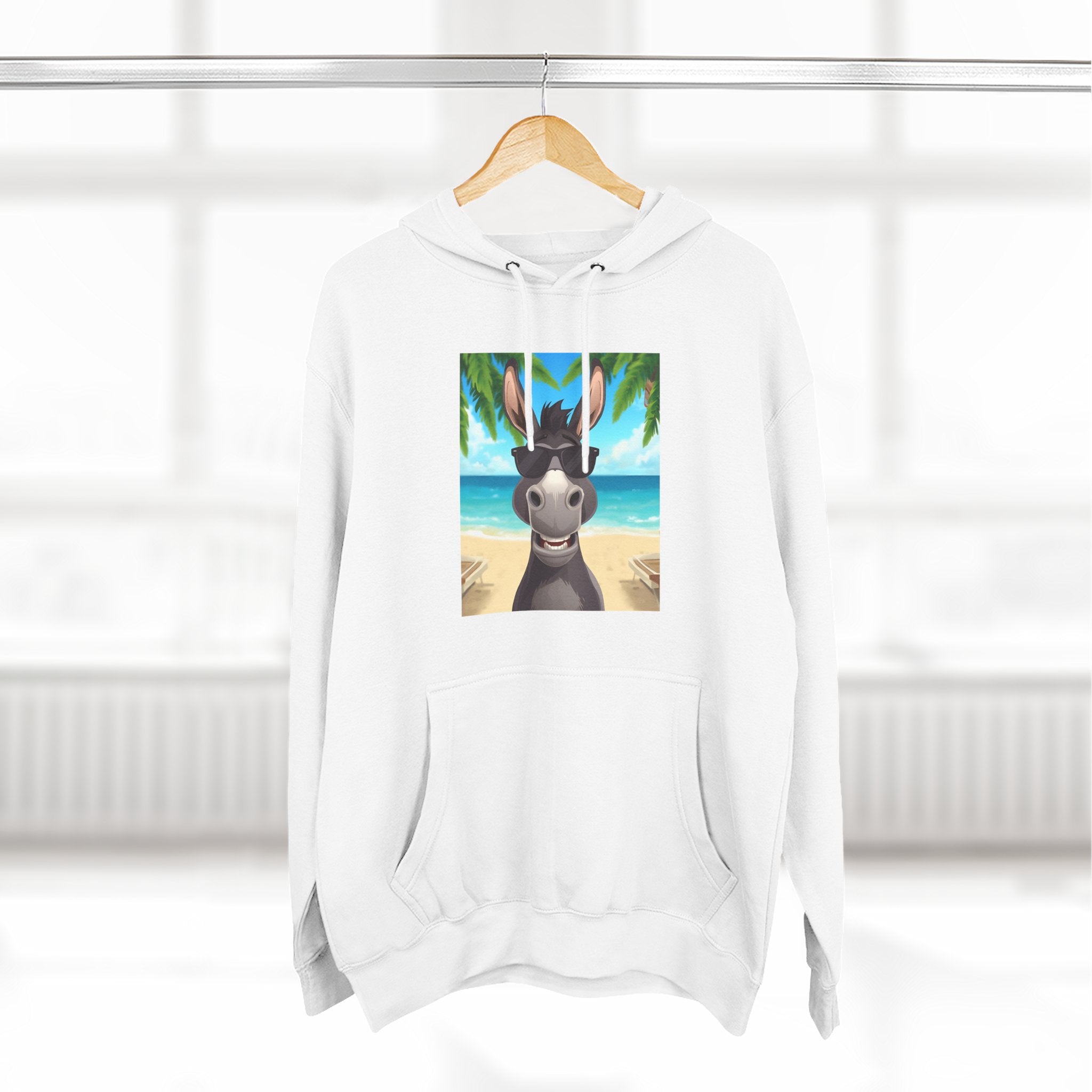 Donkey Beach Vibe Three-Panel Fleece Hoodie