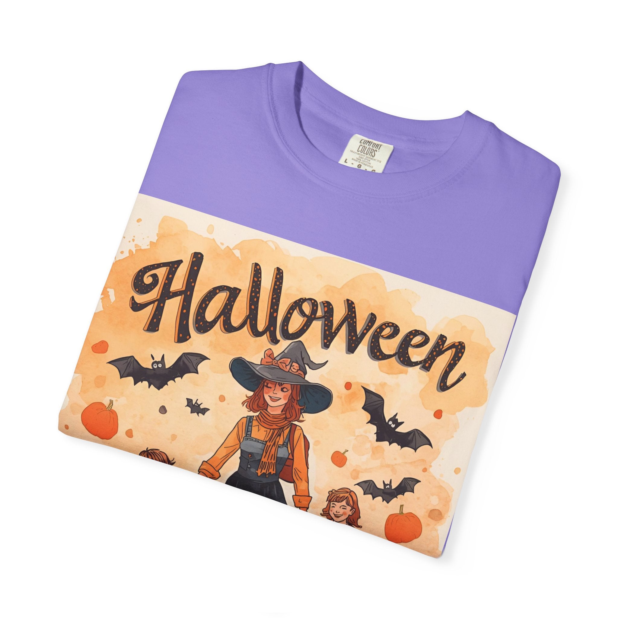 Halloween Themed Mom And Children Unisex T-shirt, Spooky Family Shirt, Fall Apparel, Halloween Costume Tee, Handcrafted Halloween Gift