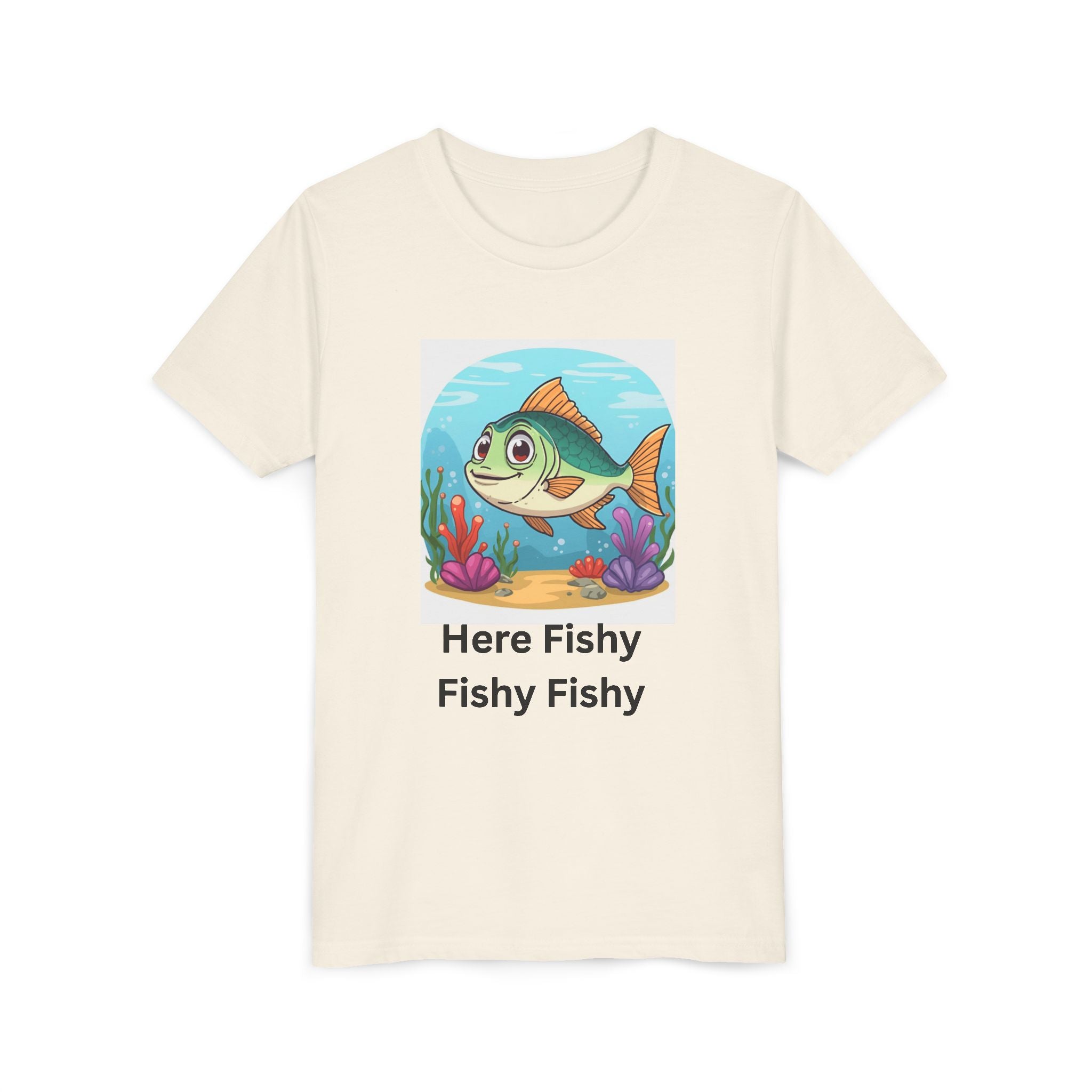 Here Fishy Fishy Fishy Youth Short Sleeve Tee