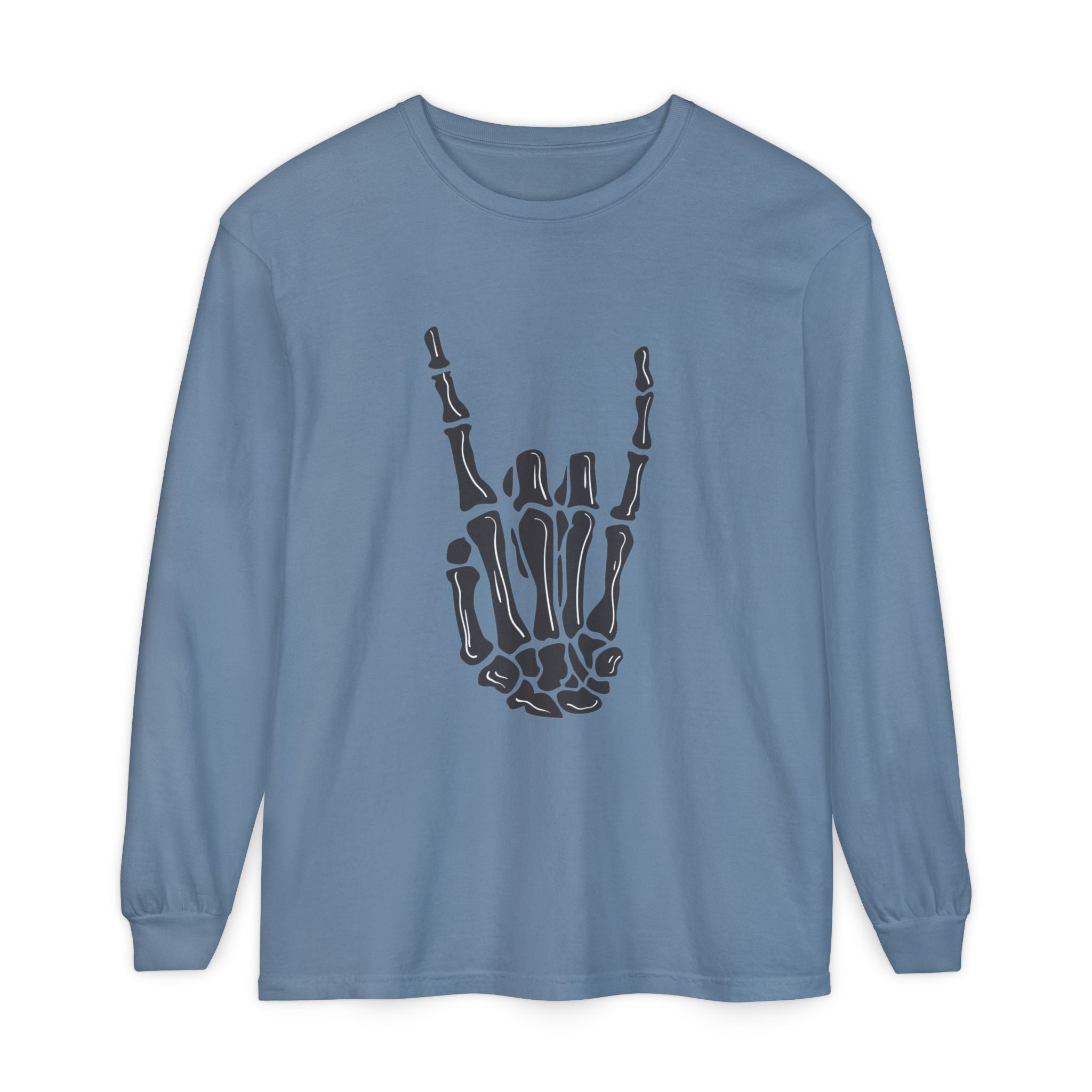 Rock On Unisex Garment-dyed Long Sleeve T-Shirt