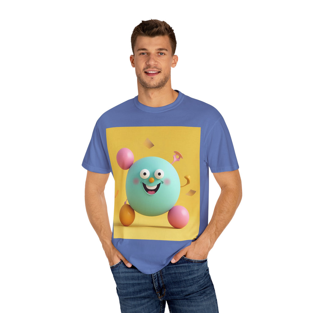 Playful Colorful Cartoon T-Shirt, Fun Graphic Tee, Summer Casual Wear, Gift for Kids and Adults, Birthday Party Outfit, Unique Design