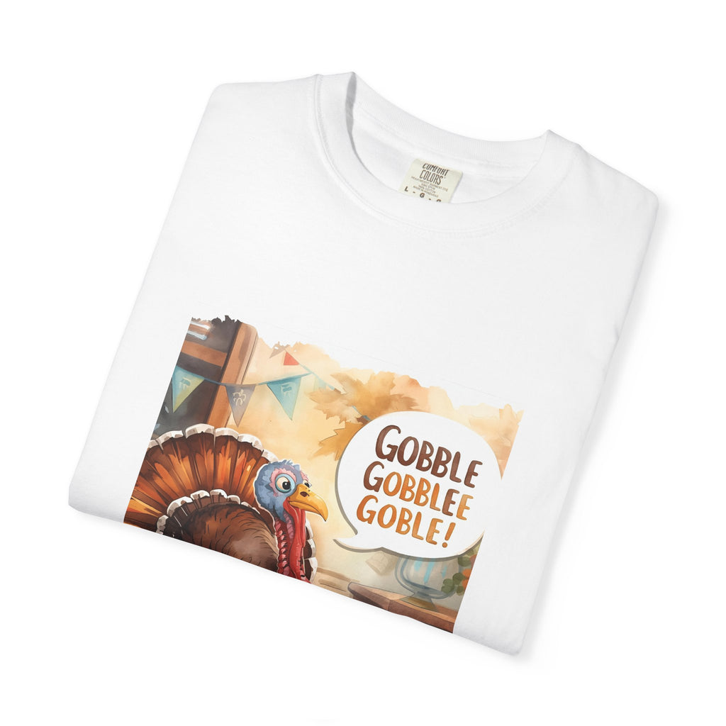 Thanksgiving Turkey T-Shirt, Unisex Fall Tee, Gobble Gobble Shirt, Autumn Apparel, Holiday Gift, Family Gathering Wear