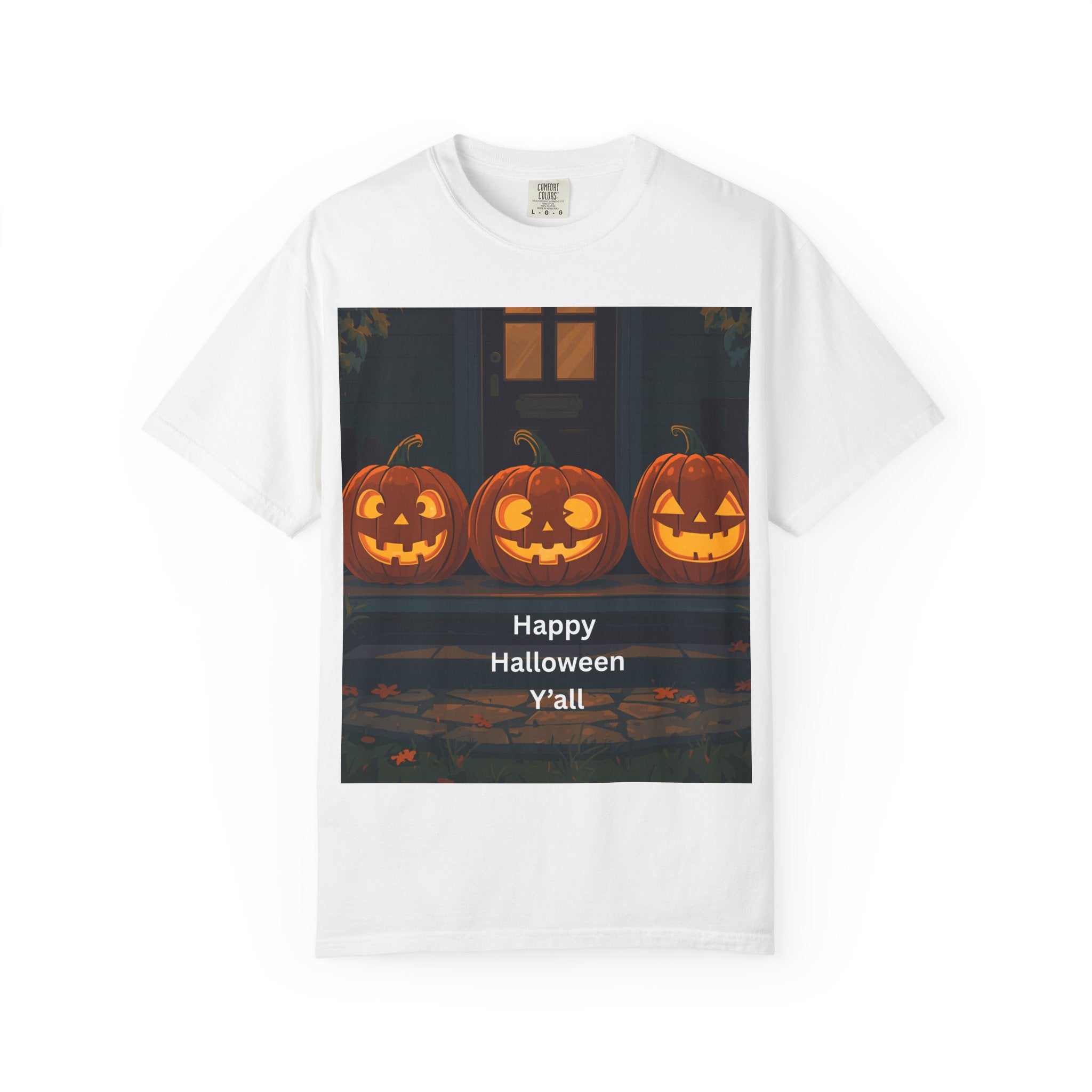 Happy Halloween Pumpkin Unisex T-shirt, Spooky Season Tee, Fall Festival Shirt, Pumpkin Graphic Top, Halloween Gift for Him/Her