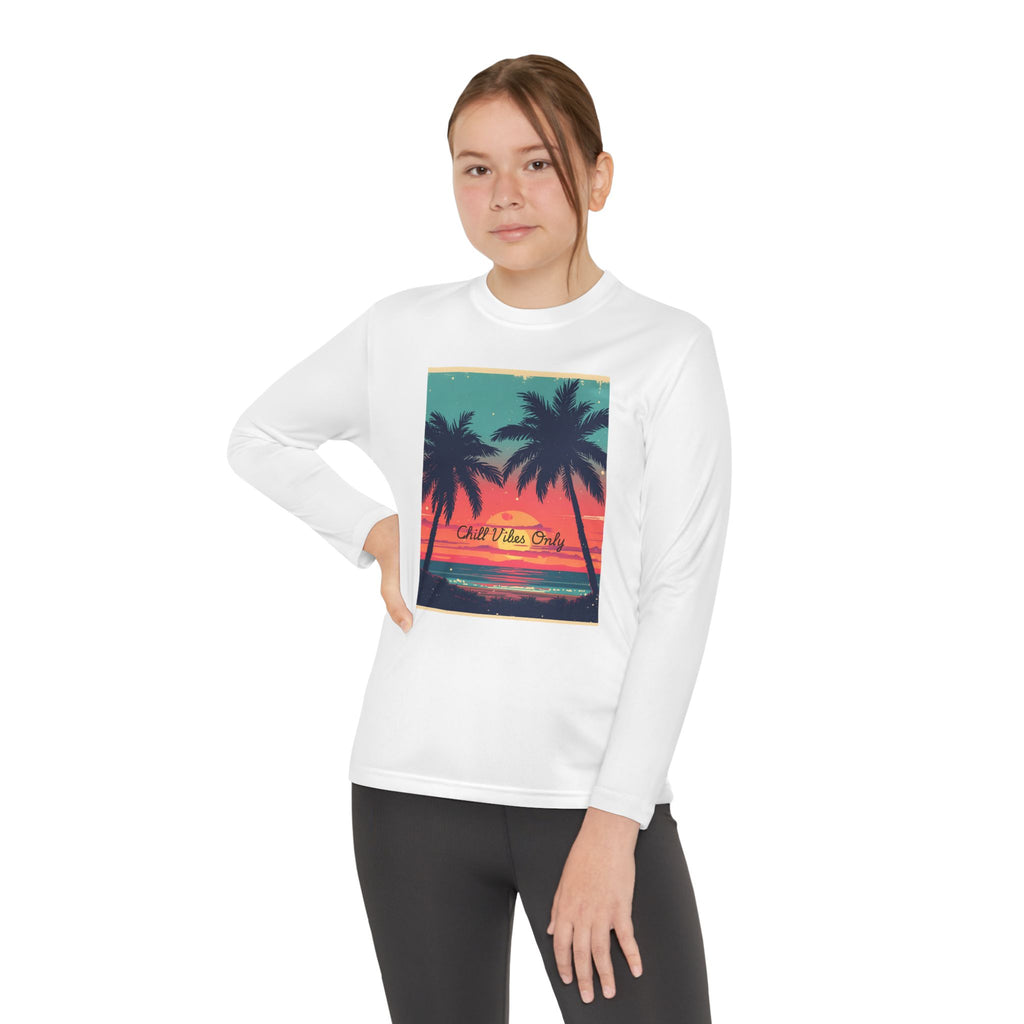 Tropical Sunset Youth Long Sleeve Competitor Tee