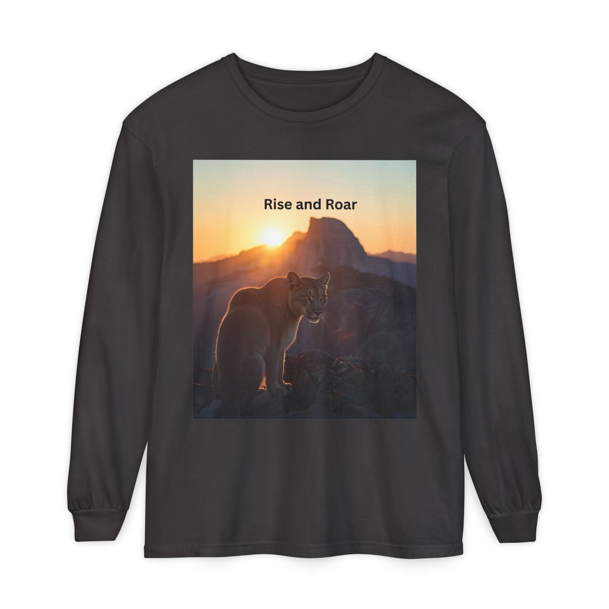 Rise And Roar Unisex Garment-dyed Long Sleeve T-Shirt