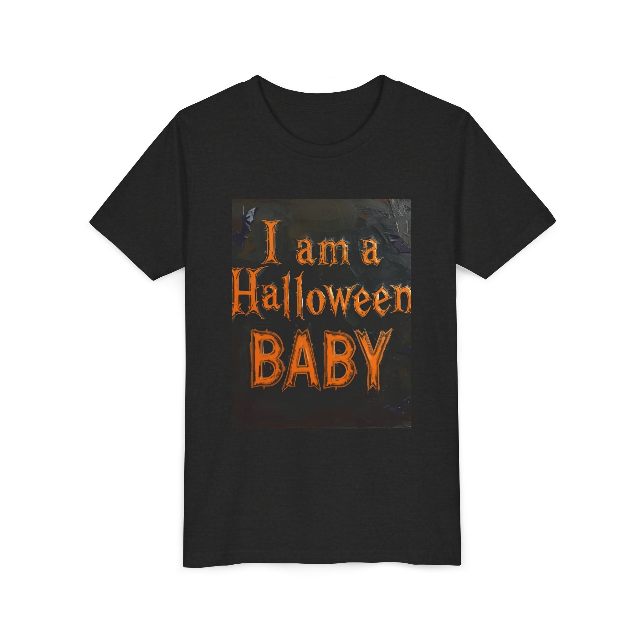 I Am A Halloween Baby Youth Short Sleeve Tee
